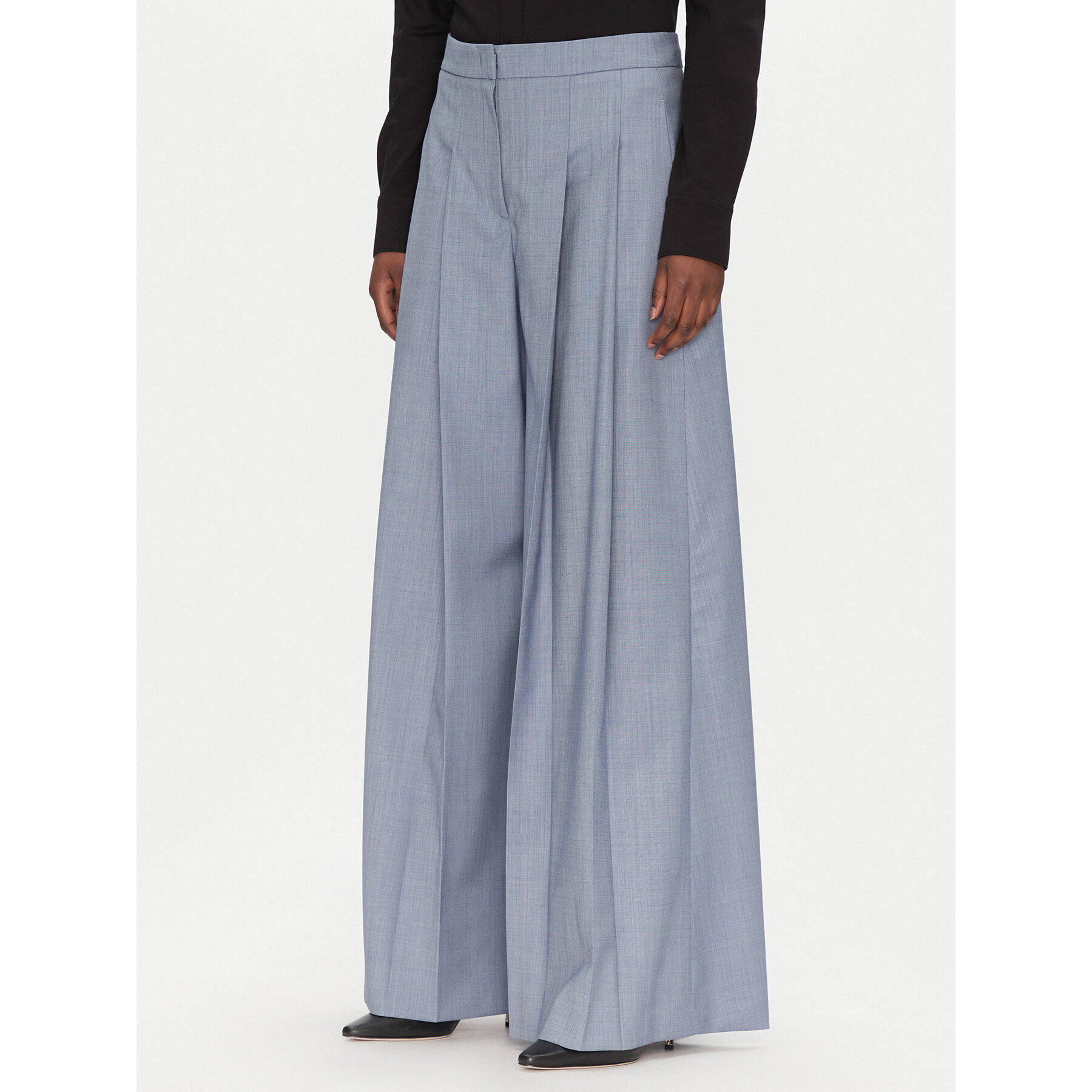 BOSS Palazzohose Tetosa1 50545699 Blau Wide Leg