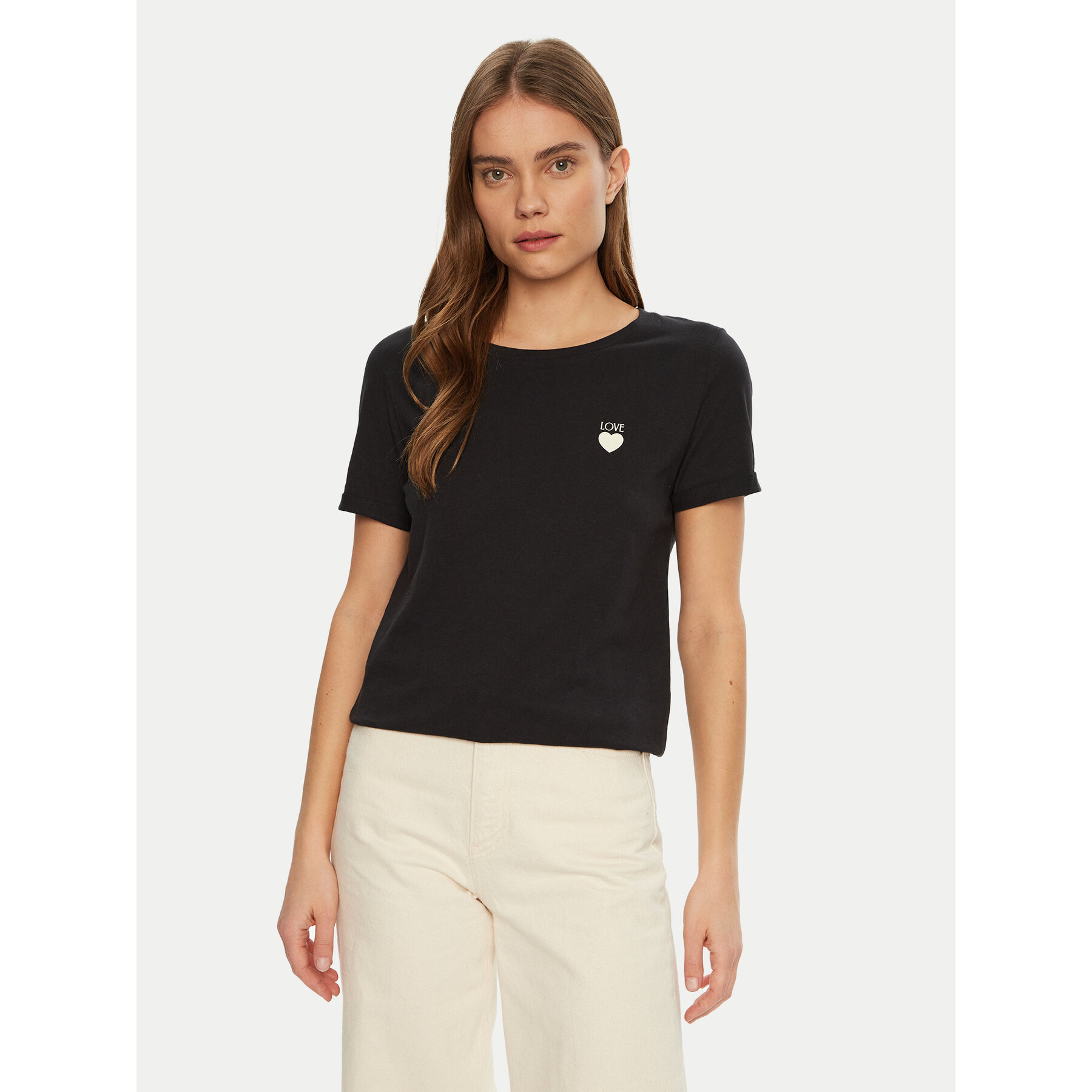 JDY T-shirt Kitty 15318845 Nero Regular Fit