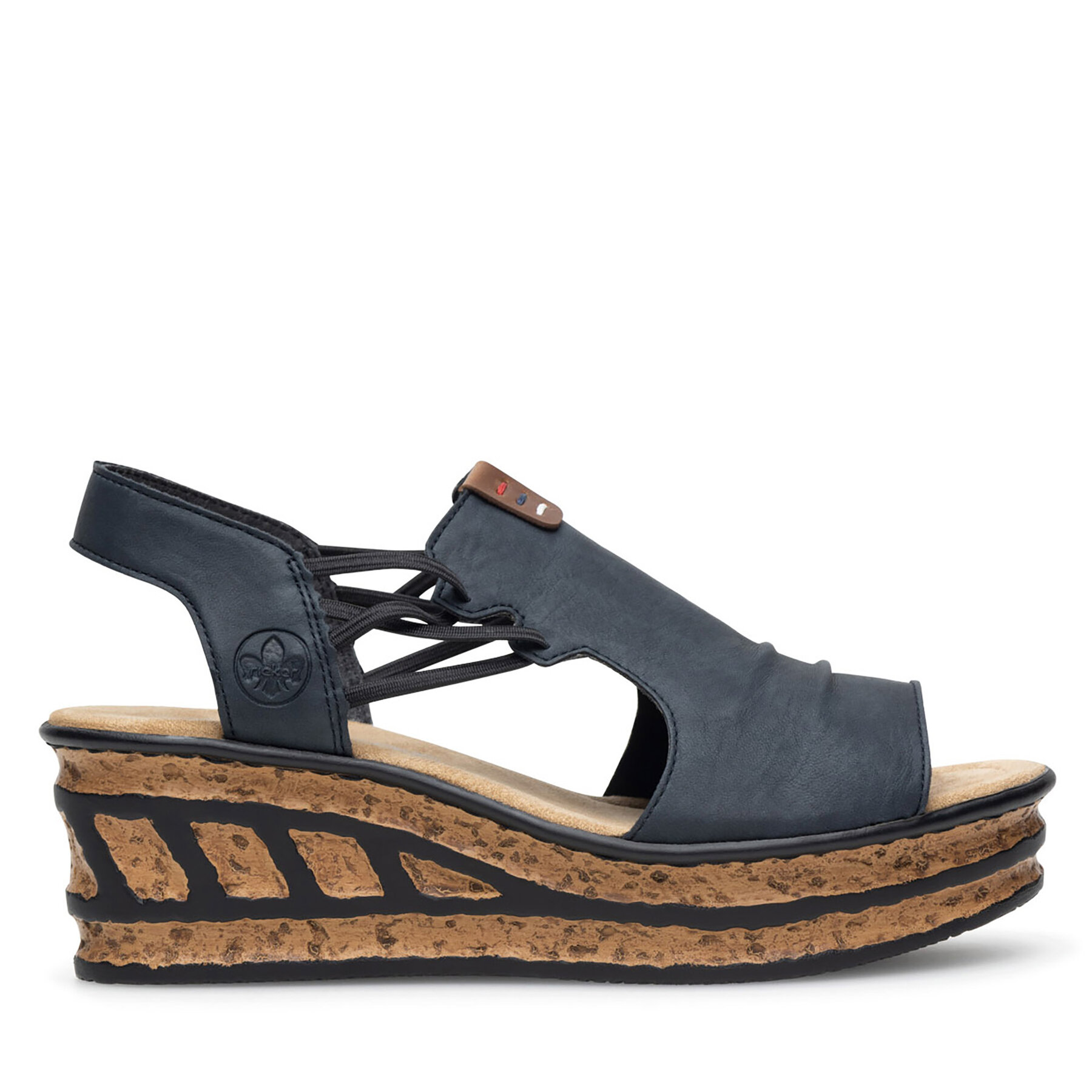 Sandále Rieker 68175-14 Tmavomodrá