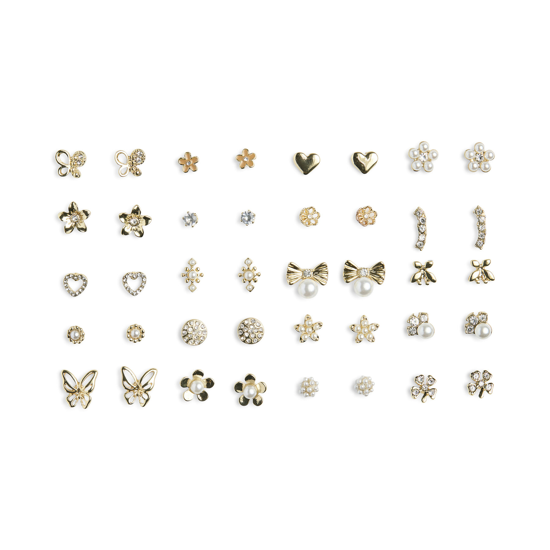 Zestaw 20 par kolczyków Pieces Złoty Pclona Mega Pack Earrings D2d 17153167