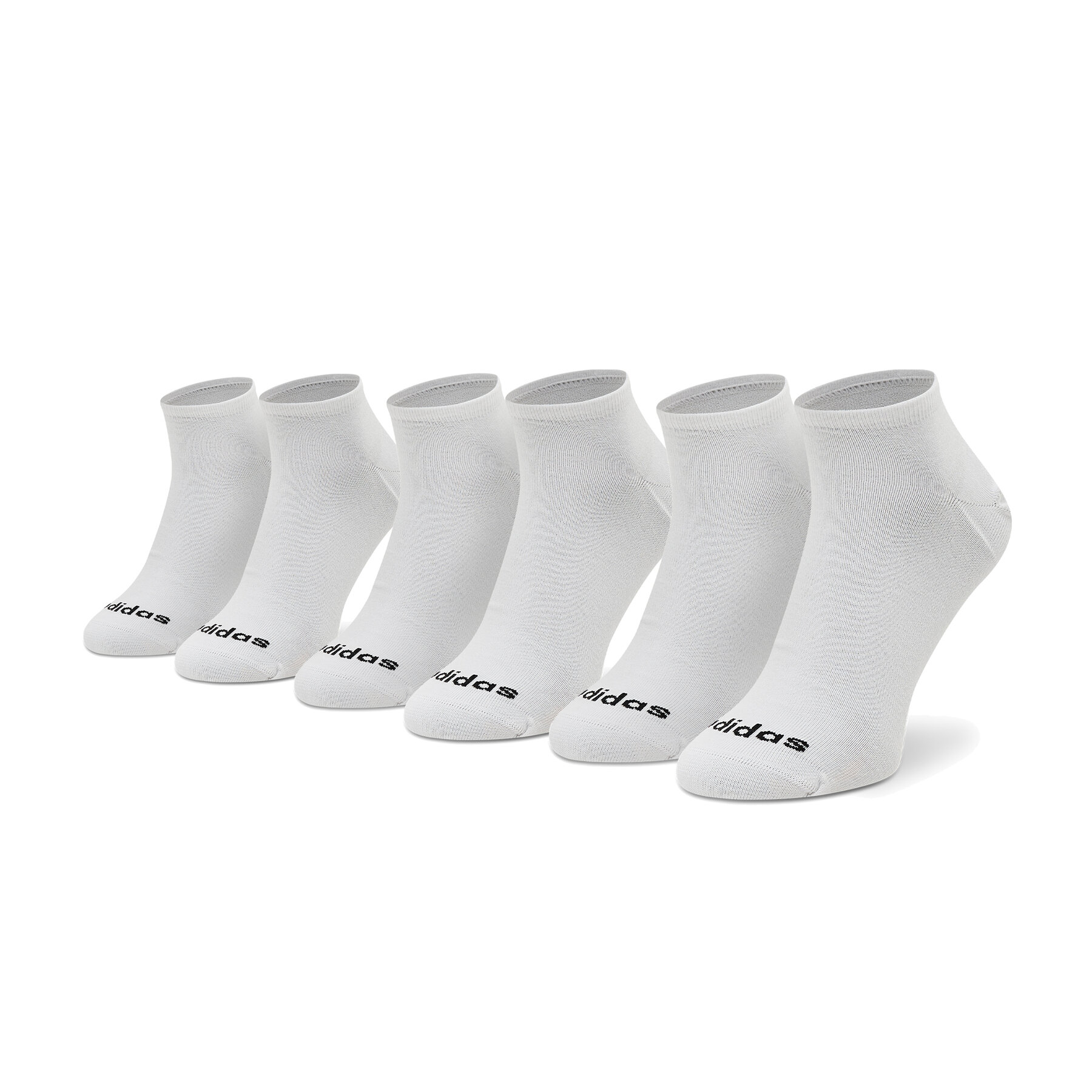 Unisex trumpų kojinių komplektas (3 poros) adidas Low Cut 3 Pp GE1382 White/Black