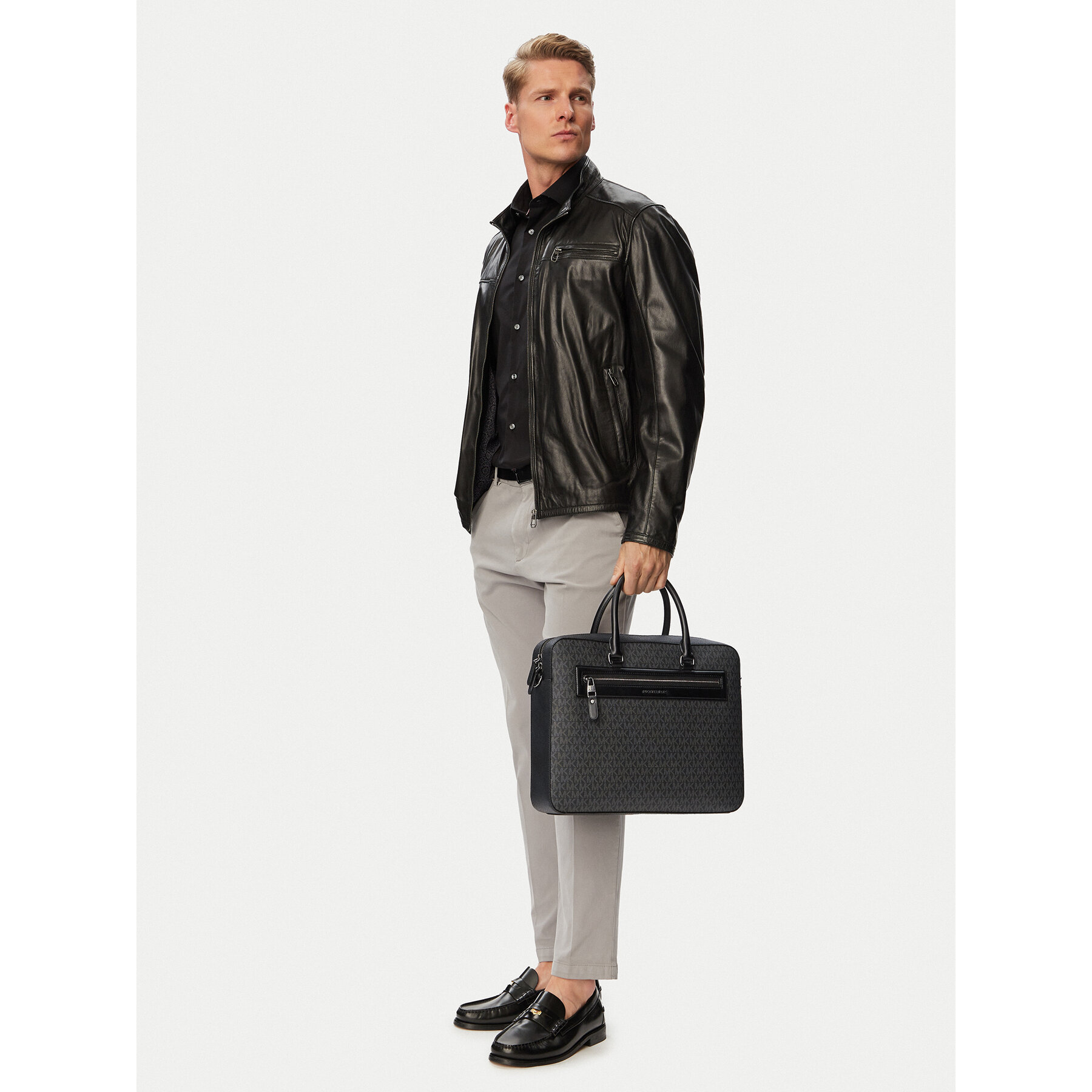 Чанта за лаптоп MICHAEL Michael Kors Jet Set 33S6LJSA6B Черен