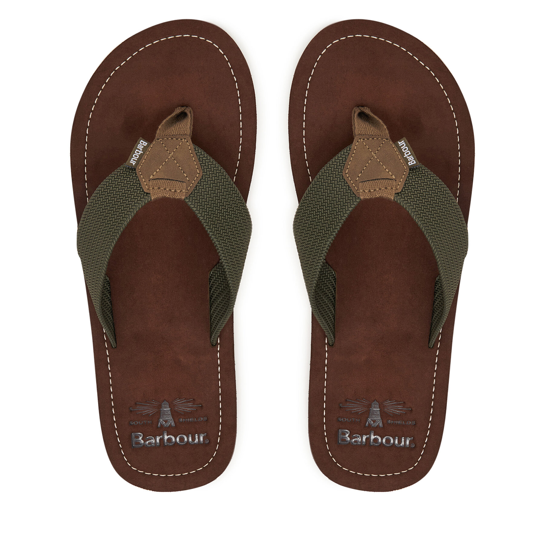 Infradito Barbour MBS0007OL52 Verde Scuro