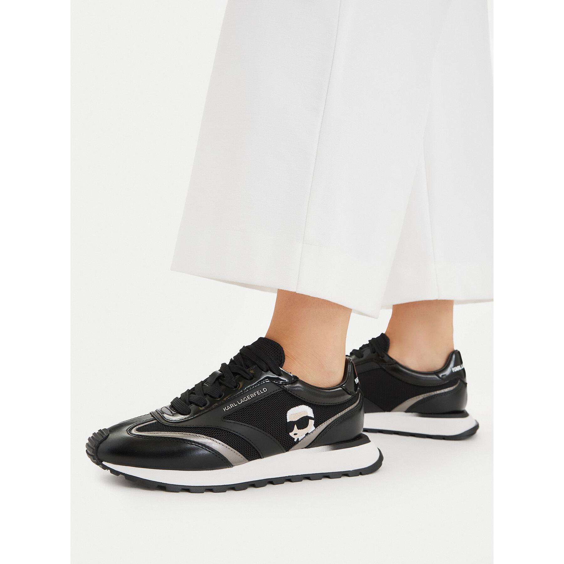 Sneakers KARL LAGERFELD Kairo KL61131N Negru