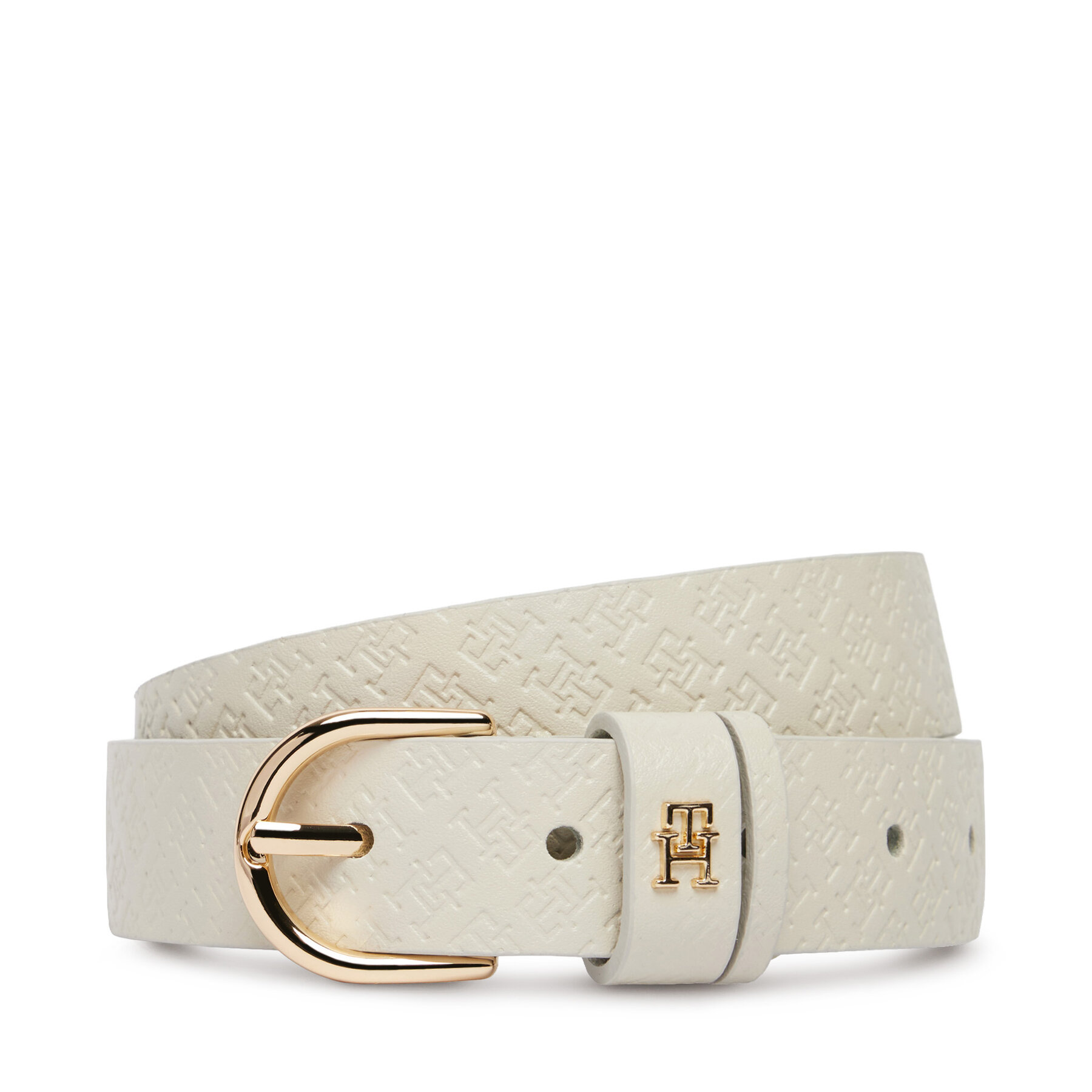Cintura Da Donna Tommy Hilfiger Ess Effortless 2.5 Go Mono AW0AW18856 Bianco