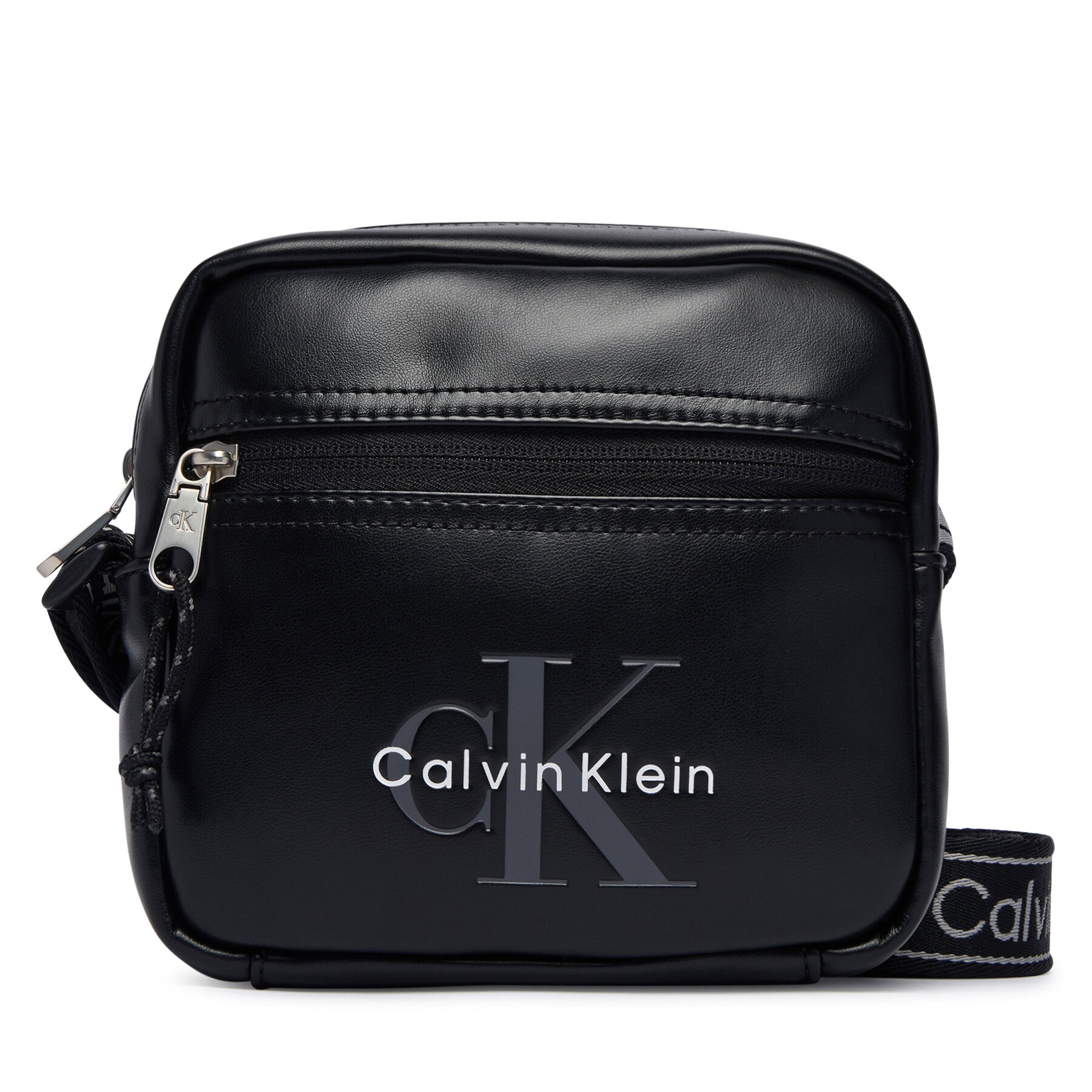 Τσαντάκι Calvin Klein Bold Logo Webbing Square Crossbo Lv04D3445G Μαύρο