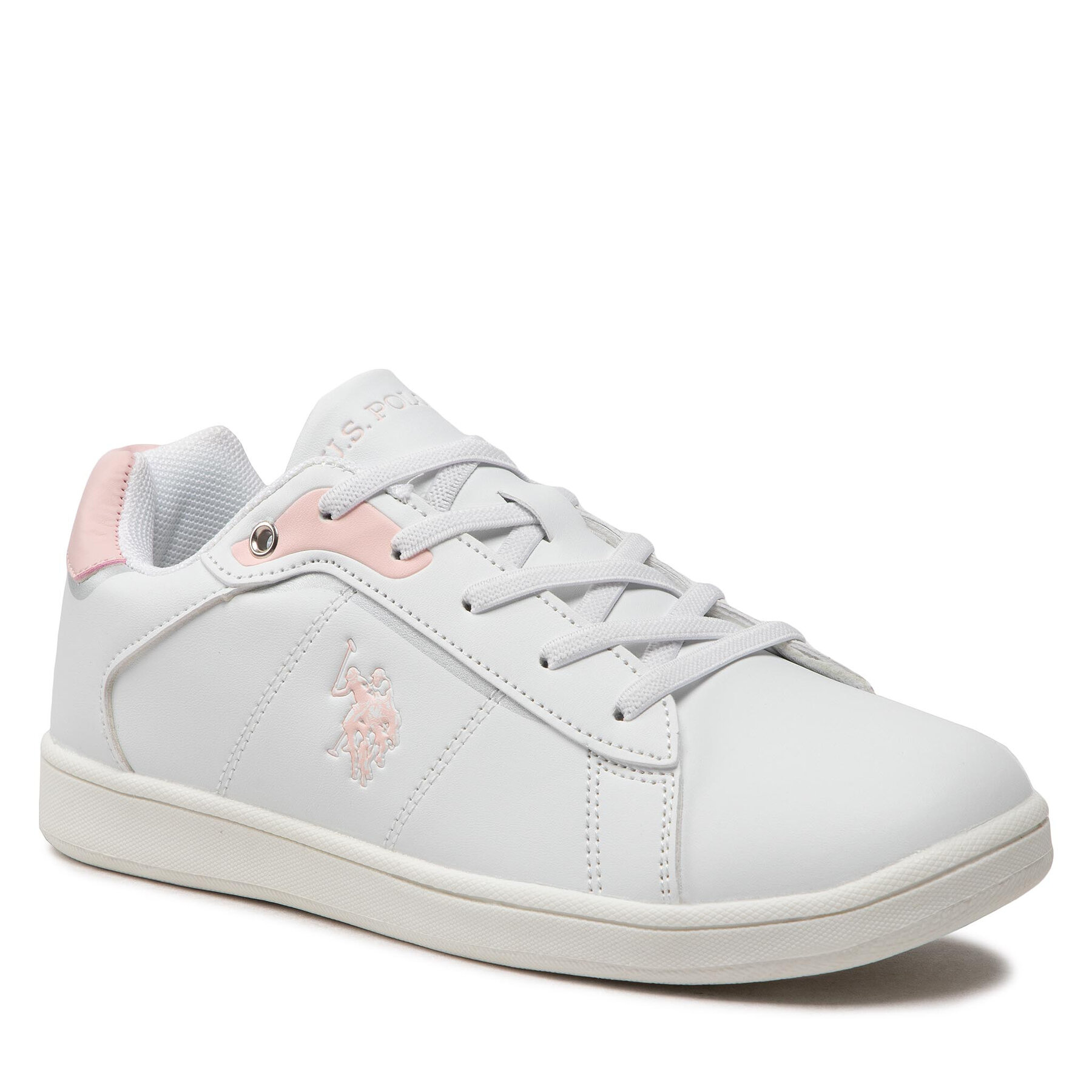 Sneakers U.S. Polo Assn. Ecrok005 ECROK005K/BY1 Whi-Pin01 epantofi.ro imagine noua