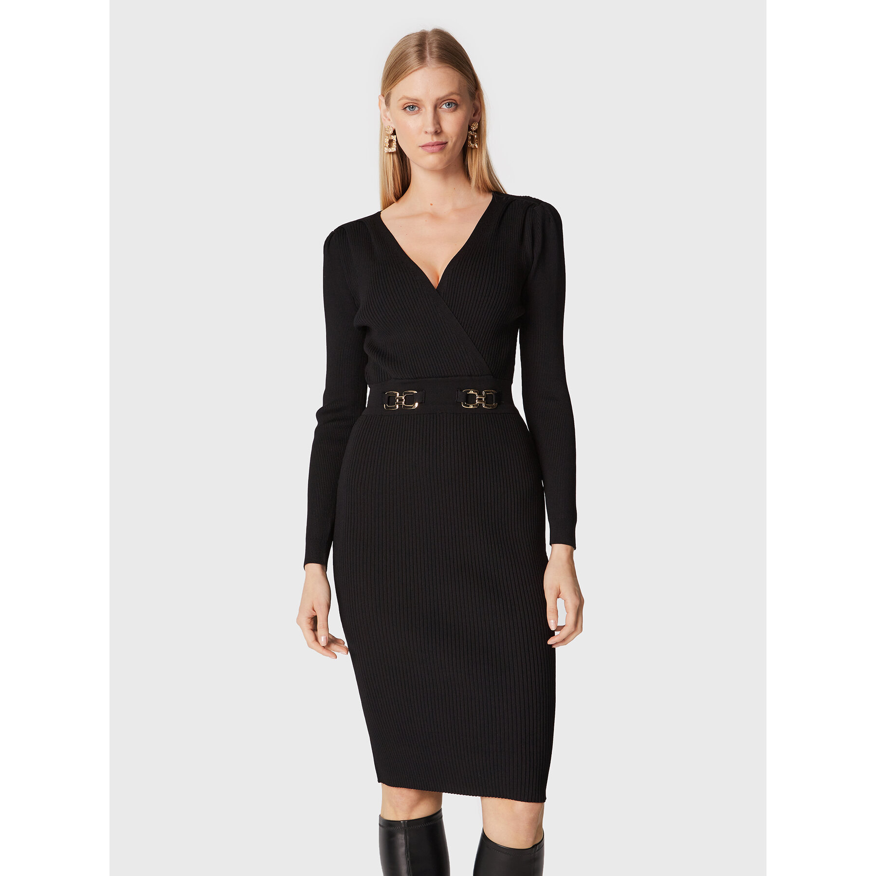 Morgan Coctailkleid 222-RMBIZ Schwarz Slim Fit