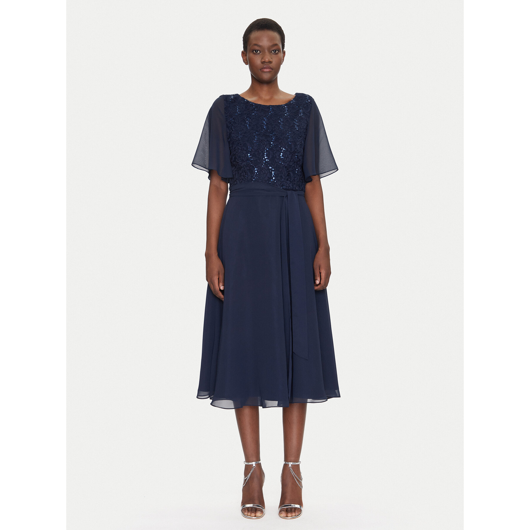 Swing Coctailkleid 5AI02500 Dunkelblau Regular Fit
