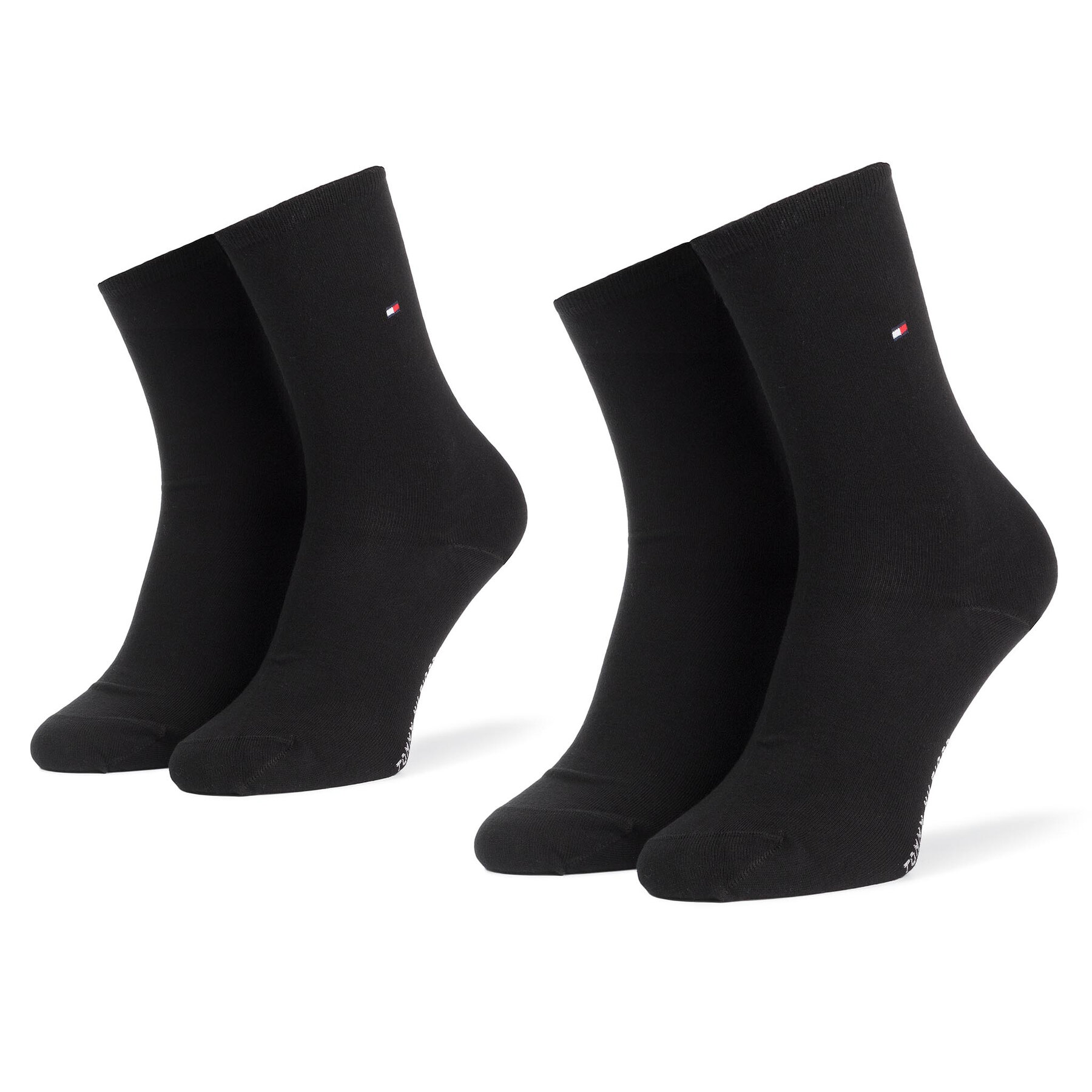 Duge čarape Tommy Hilfiger 371221 r. 39/42r Crna