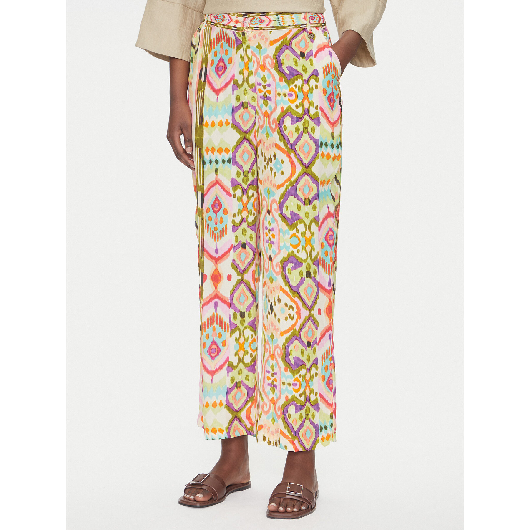 LOLA CASADEMUNT Stoffhose LS2514017 Bunt Relaxed Fit