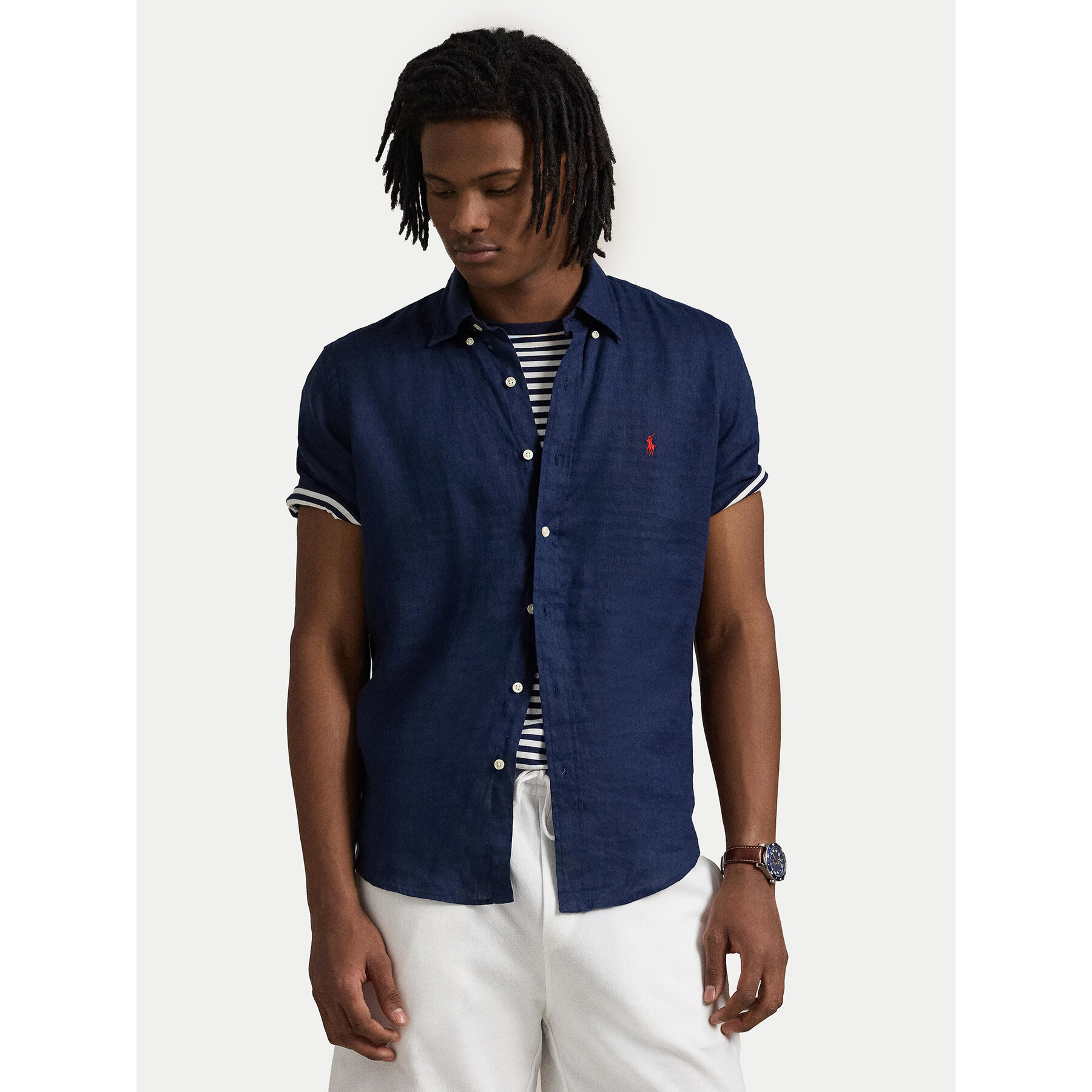 Polo Ralph Lauren Hemd 710968912001 Dunkelblau Custom Fit