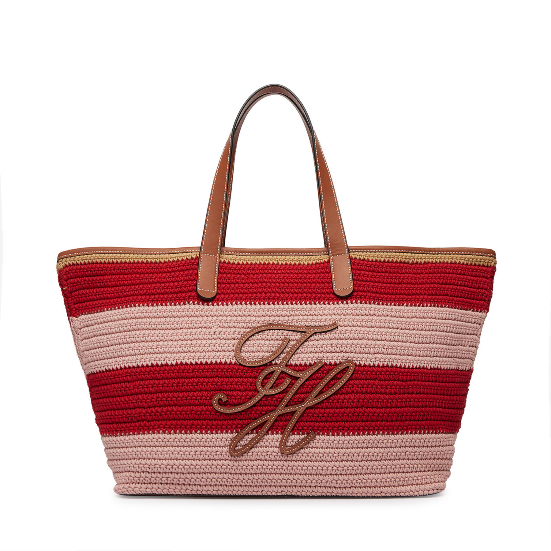 Geantă Tommy Hilfiger Th Nautical Tote Crochet Str AW0AW18816 Colorat