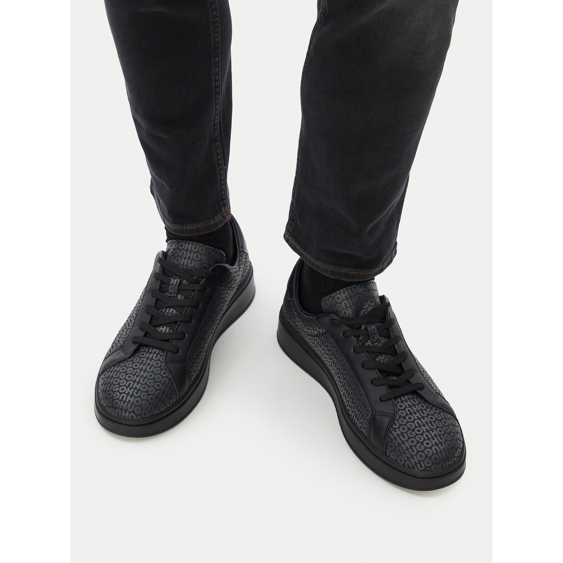 Sneakers HUGO Neston Tenn 50563582 Negru