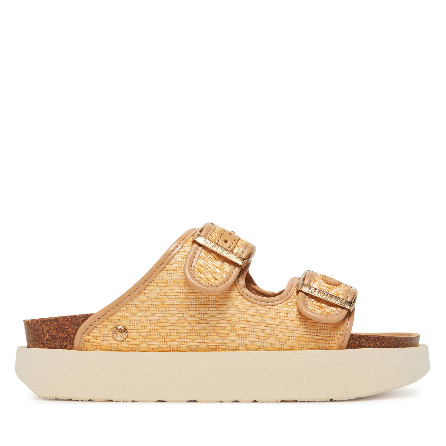 Šľapky Genuins Hawaii Raffia G106361 Béžová