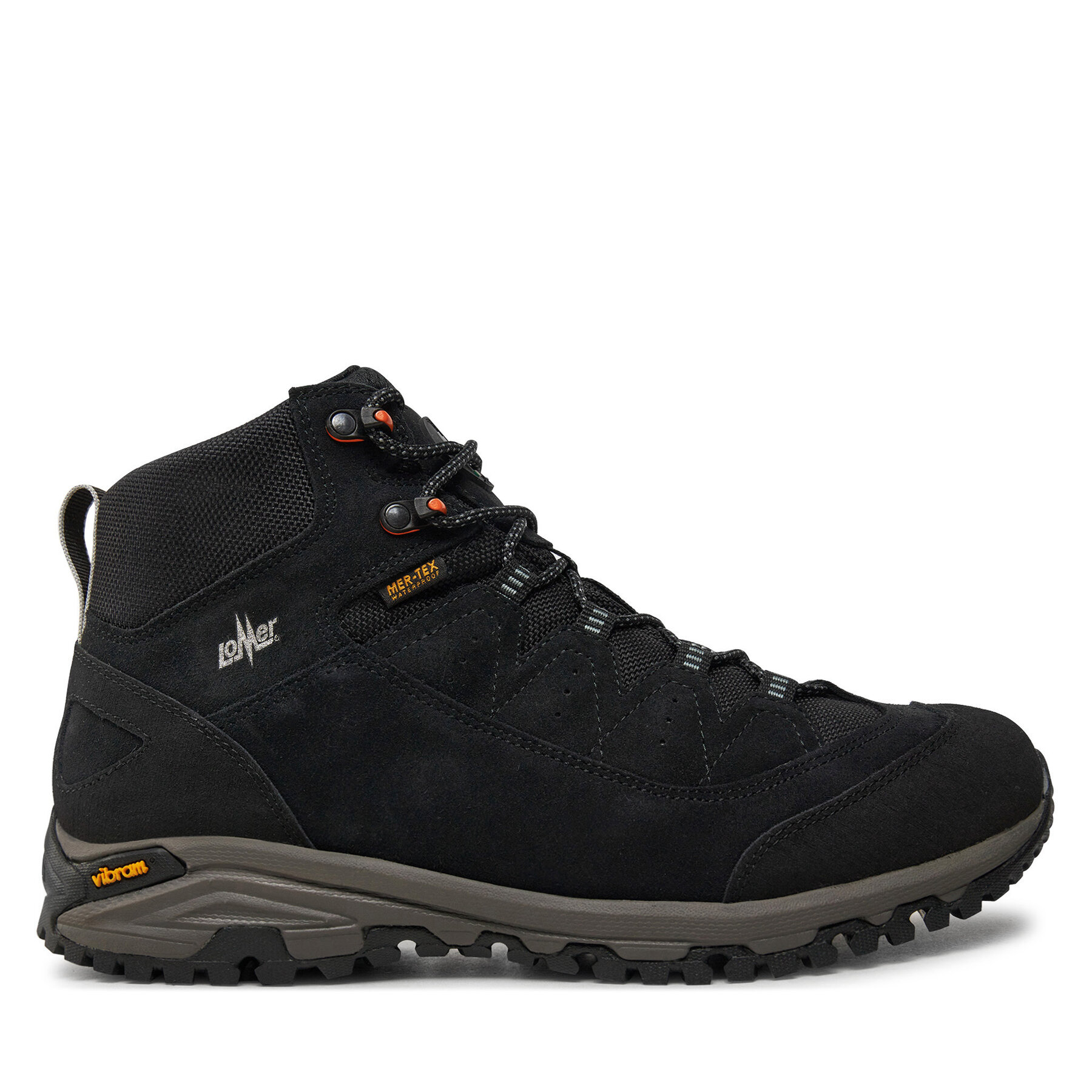 Męskie Trekkingi Lomer, Rozmiar 46 Czarny Sella High Mtx Suede 30047/A