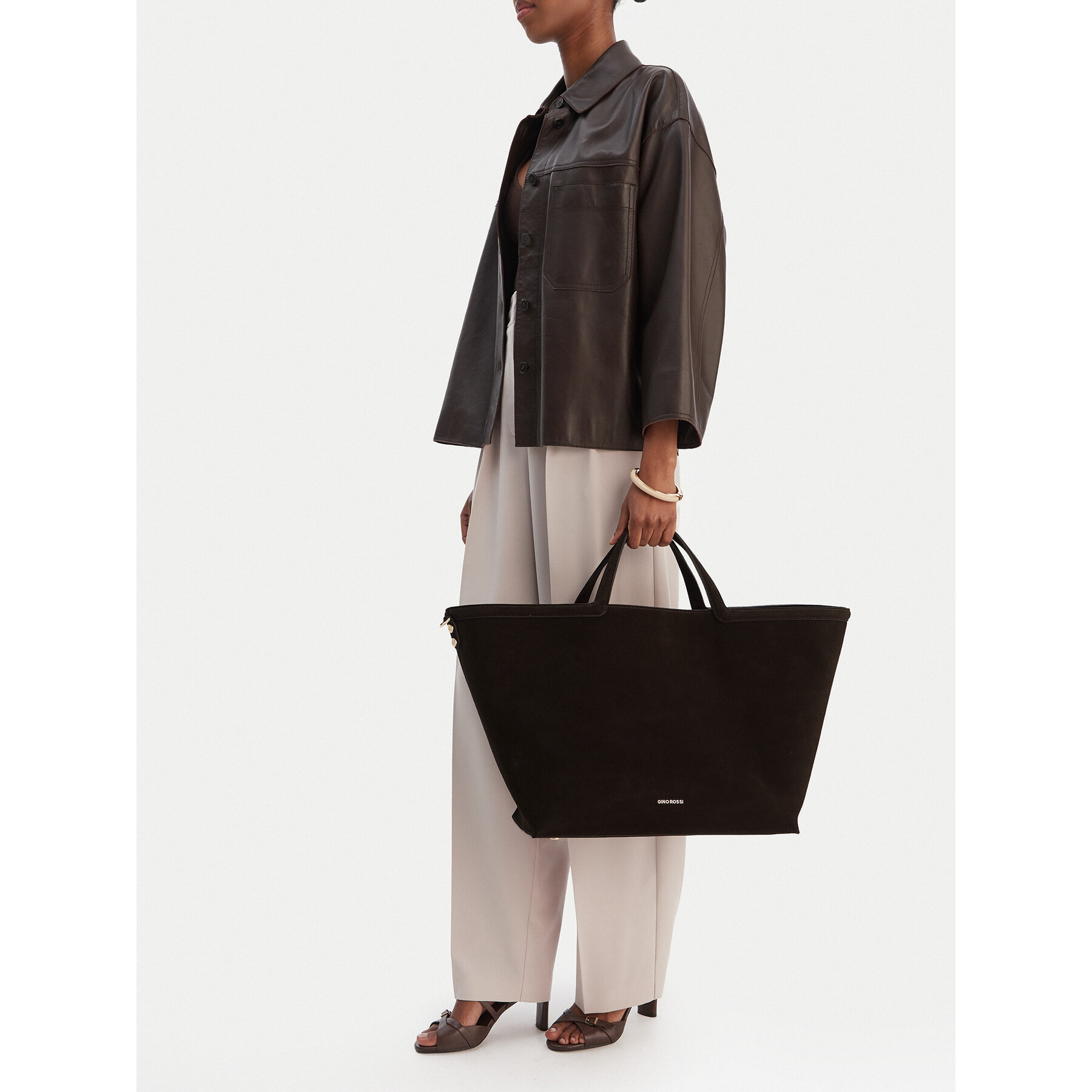 Geantă GINO ROSSI EO-LA224-19153A Maro