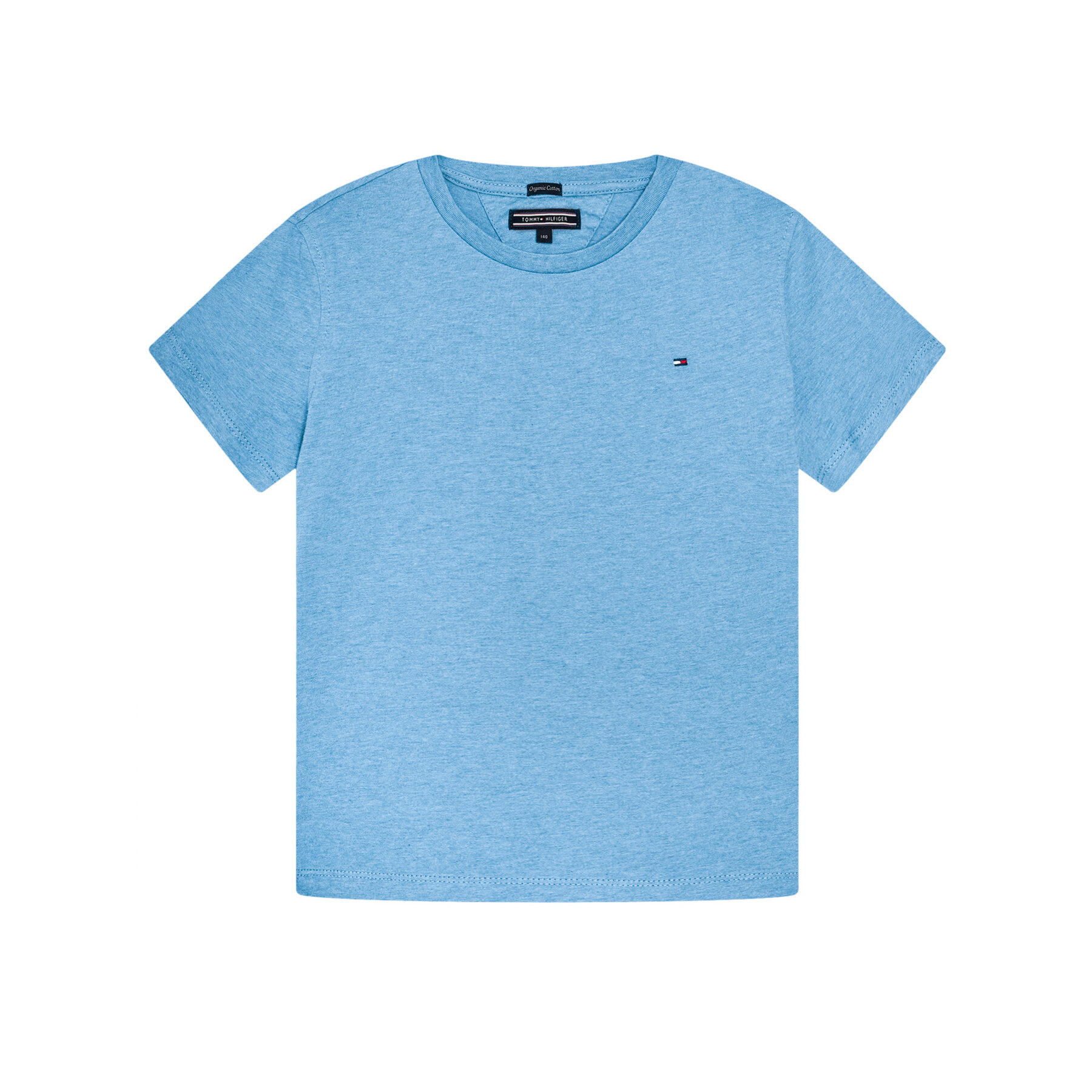 Tommy Hilfiger T-Shirt Basic Cn Knit S KB0KB04140 D Γαλάζιο Regular Fit