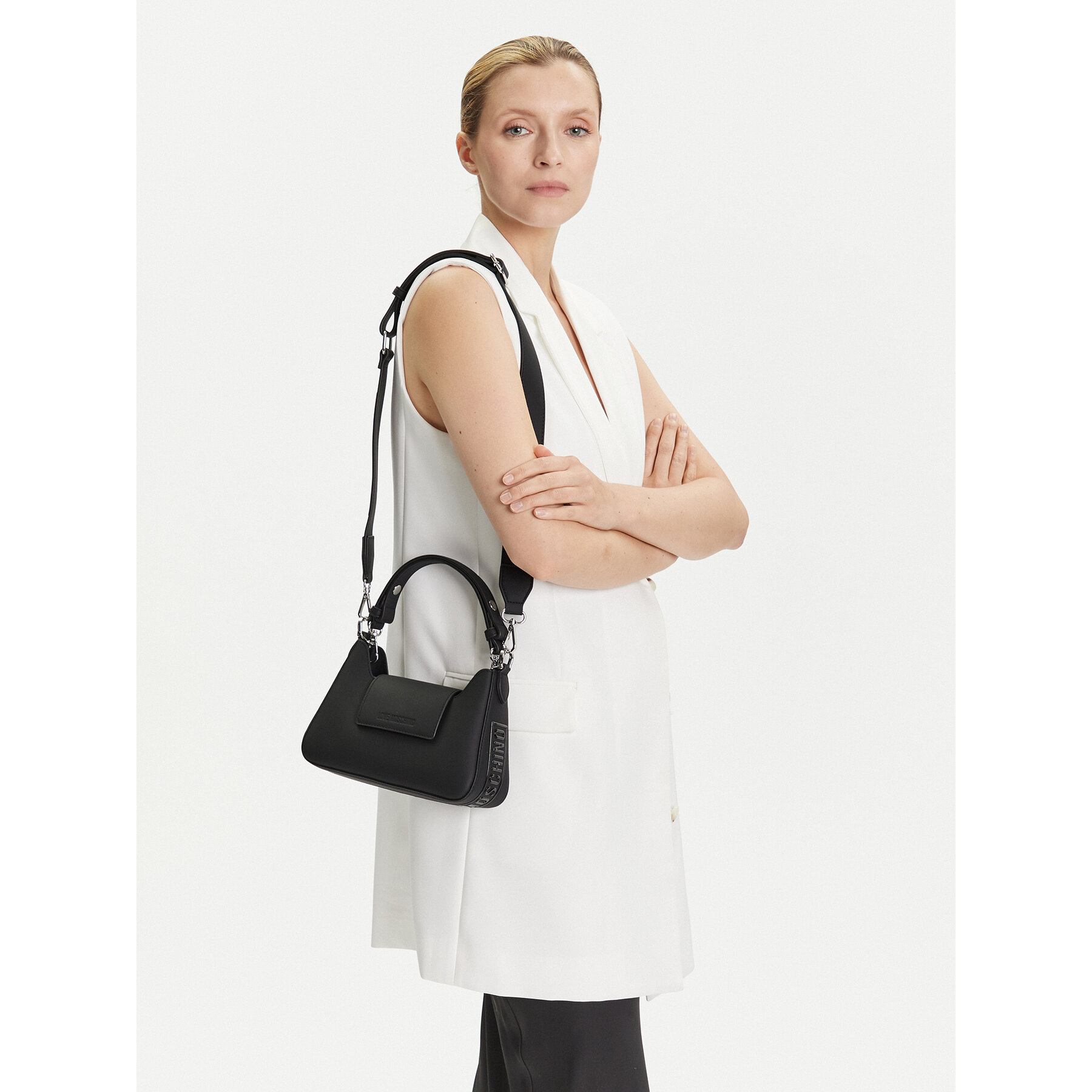 Geantă LOVE MOSCHINO Borsa Vitello JC4291PP1NL1400B Negru
