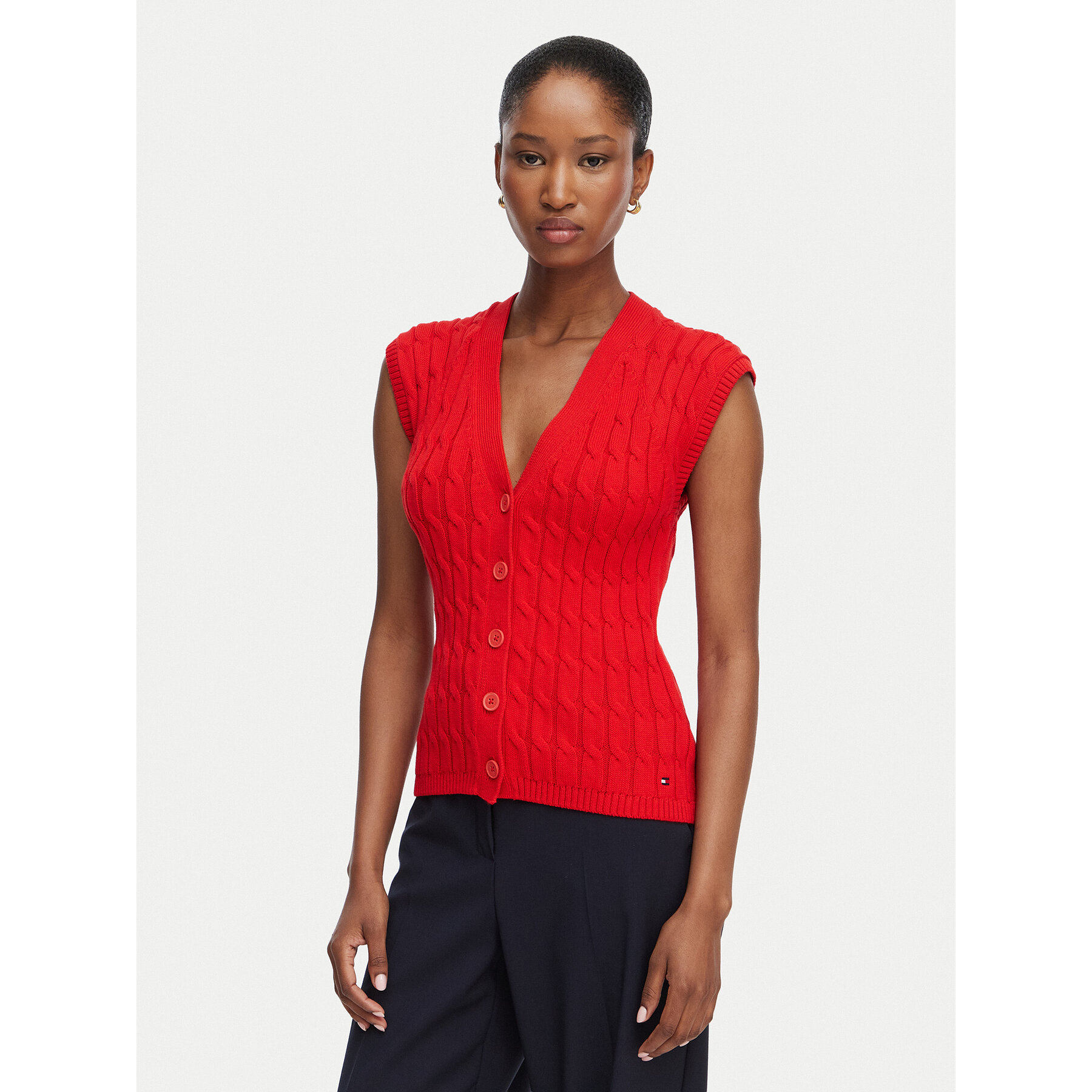 TOMMY HILFIGER Gilet  rot | S