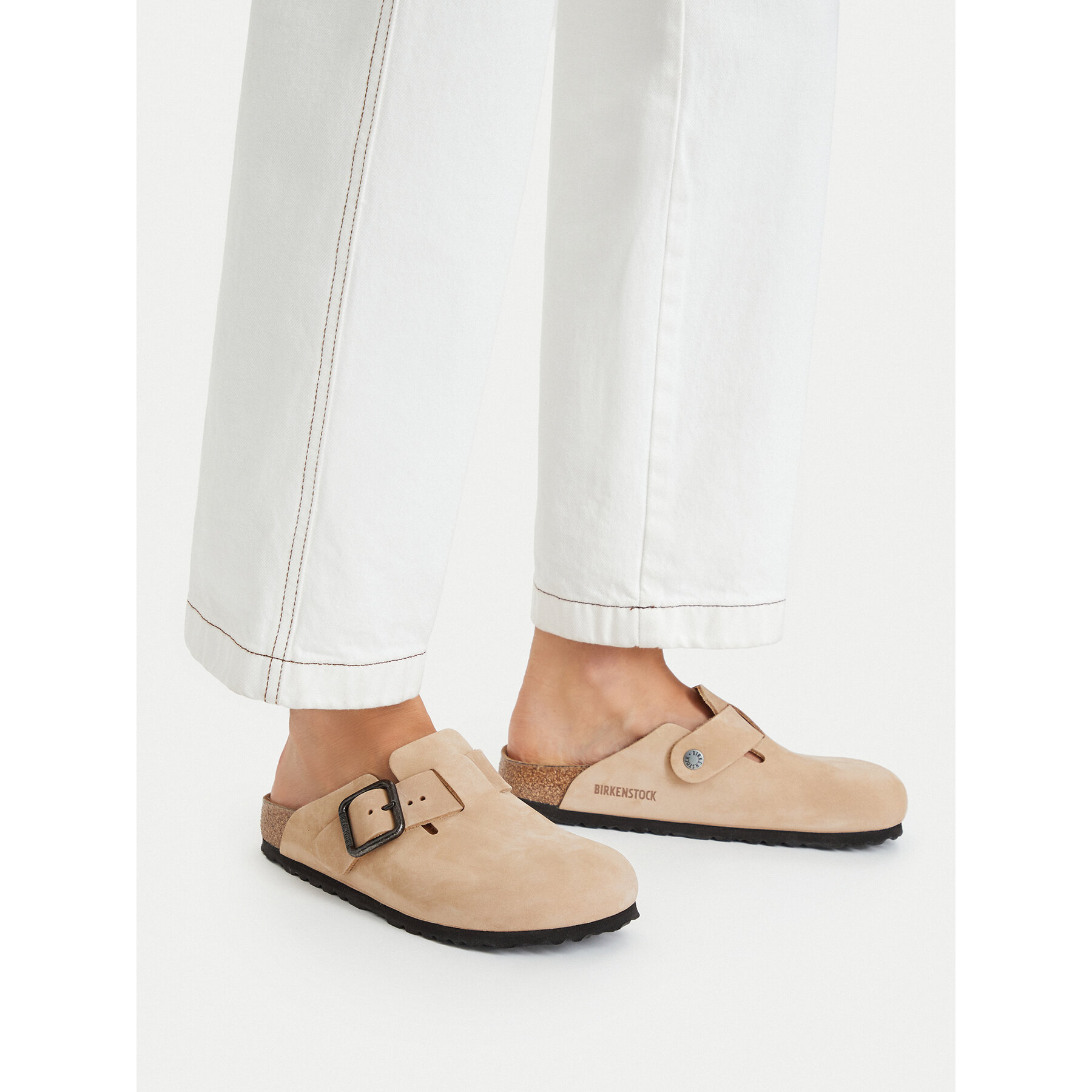 Şlapi Birkenstock Boston Wire Buckle 1031573 Bej deschis