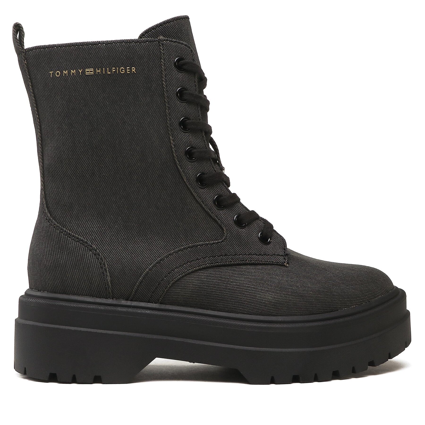 Outdoorová obuv Tommy Hilfiger Feminine Essential Canvas FW0FW07357 Čierna