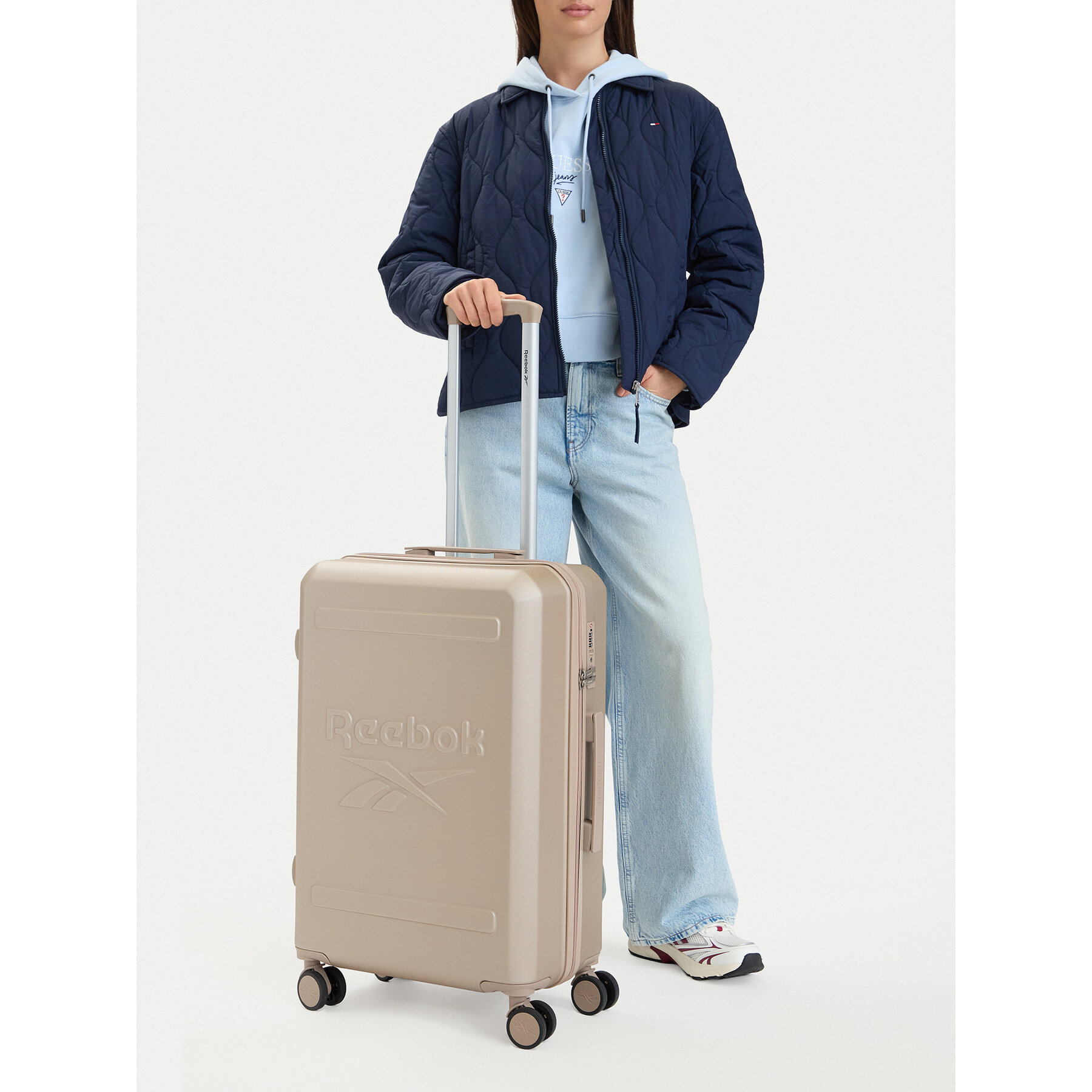 Valiză medie Reebok CEO-RBK-WAL-023-CCC-M-1 Bej