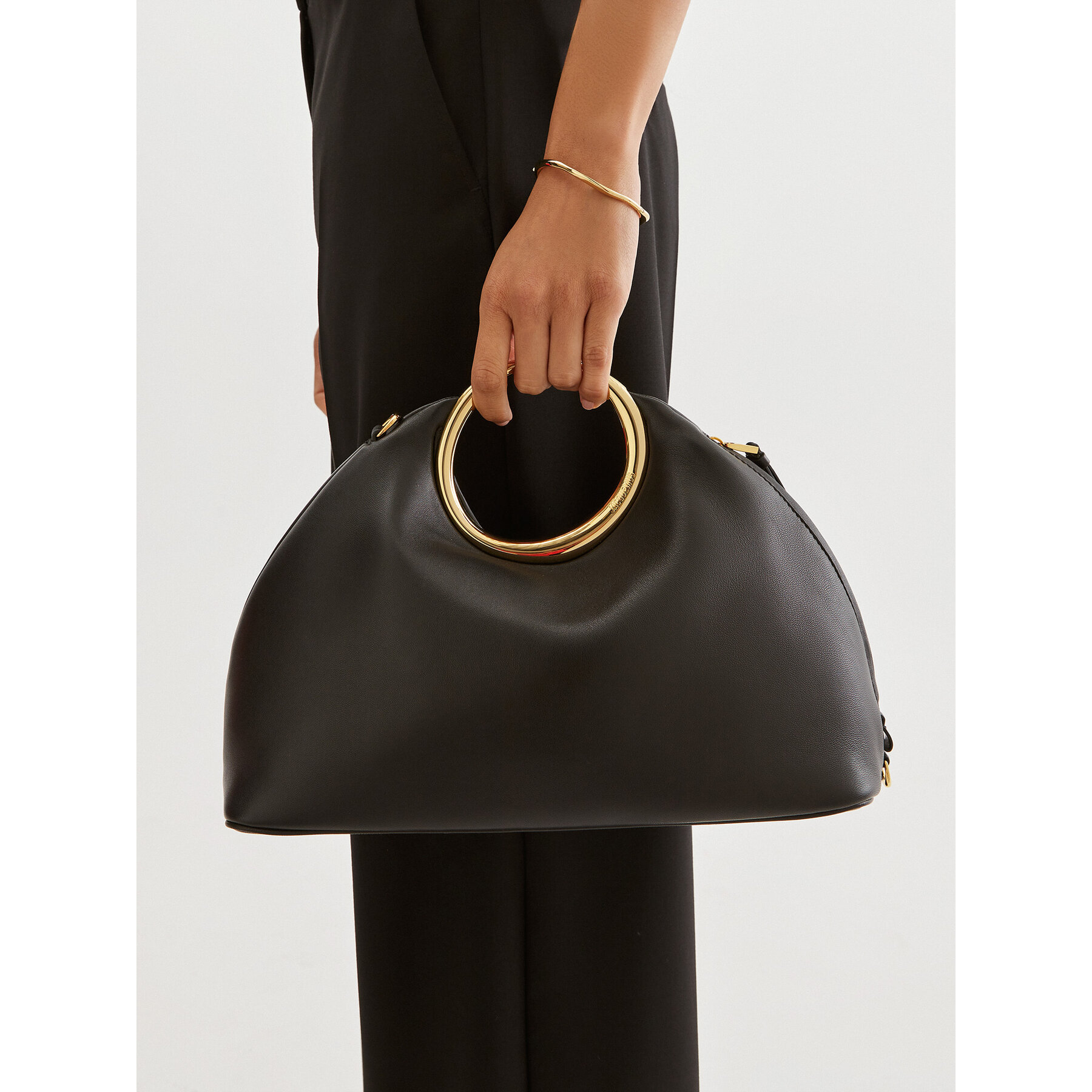 Ročna torba JACQUEMUS Le Calino 241BA396-3171 Črna