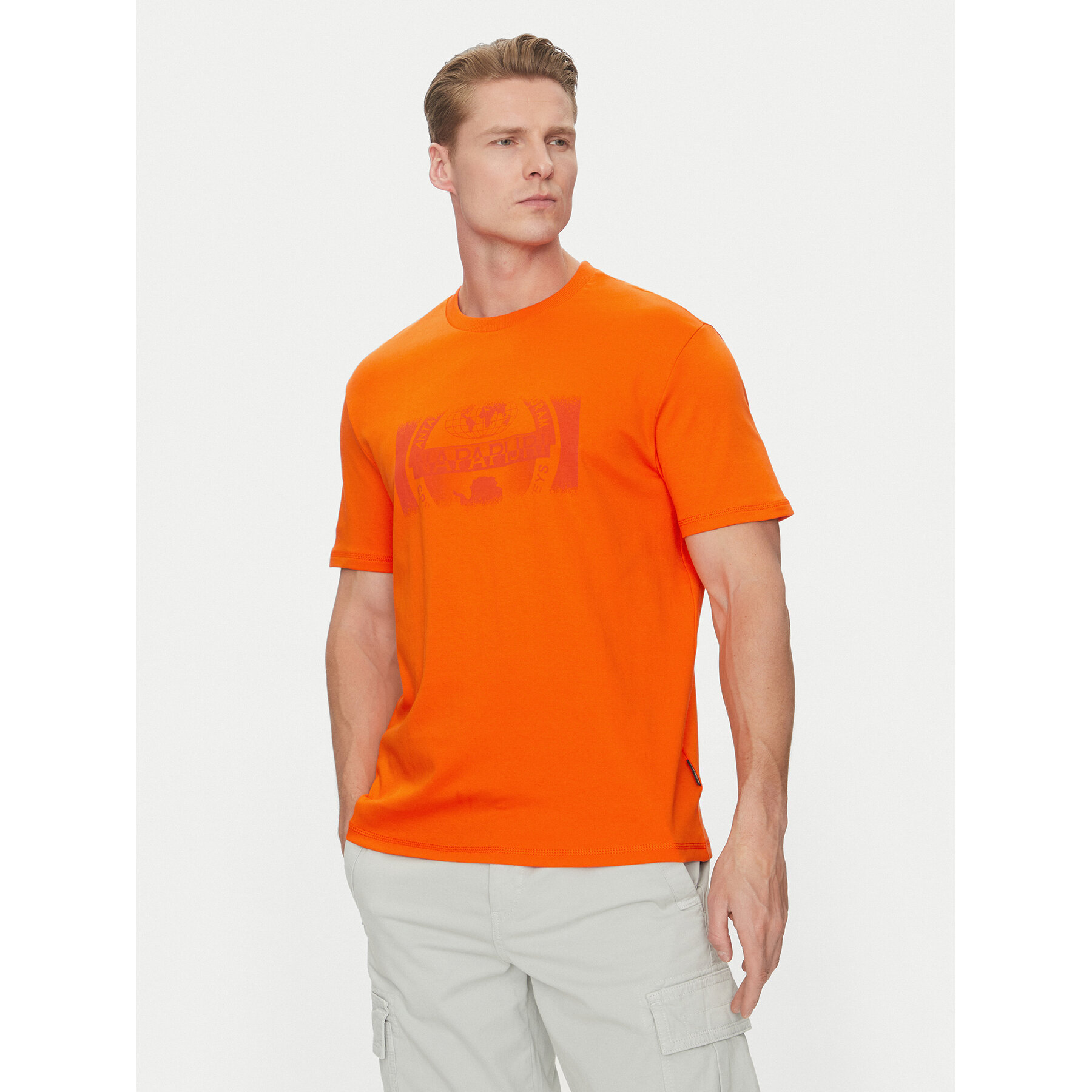 Napapijri T-Shirt S-Vanni NP0A4IEA Πορτοκαλί Regular Fit