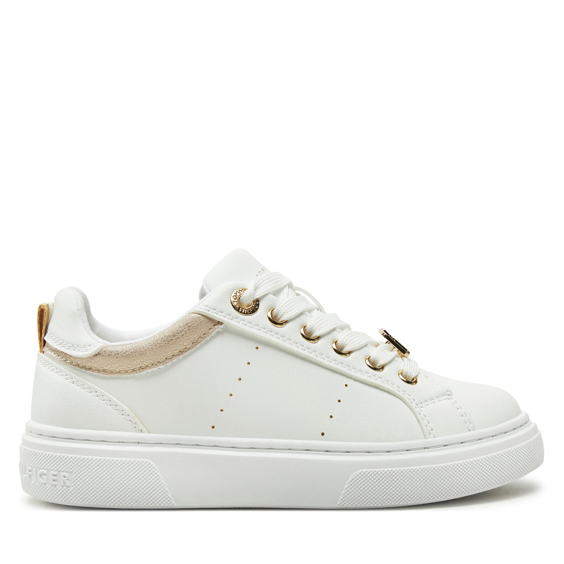 Sneakersy Tommy Hilfiger Low Cut Lace-Up Sneaker T3A9-33743-1355 M Biela