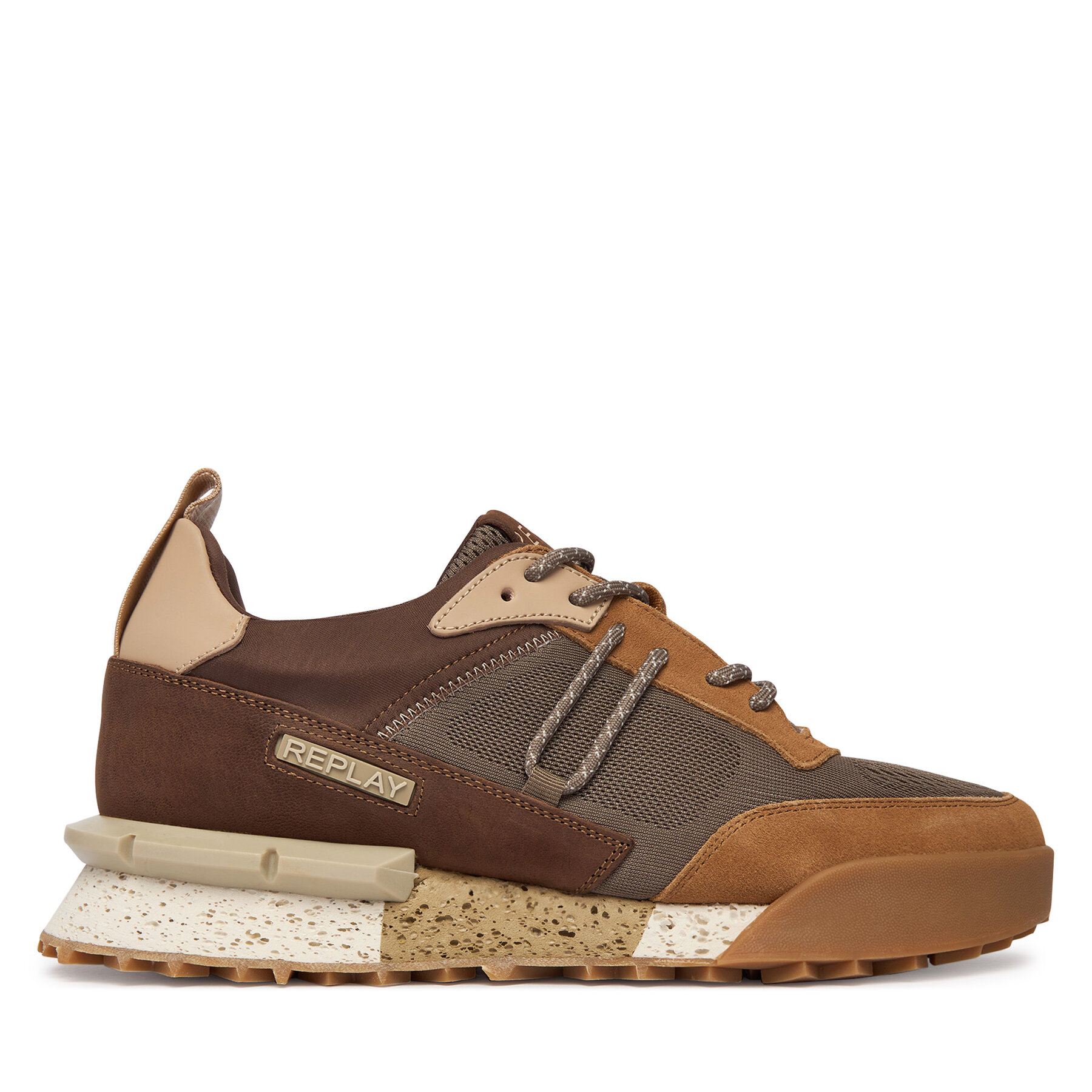 Sneakersy REPLAY GMS1P .000.C0072L Hnedá