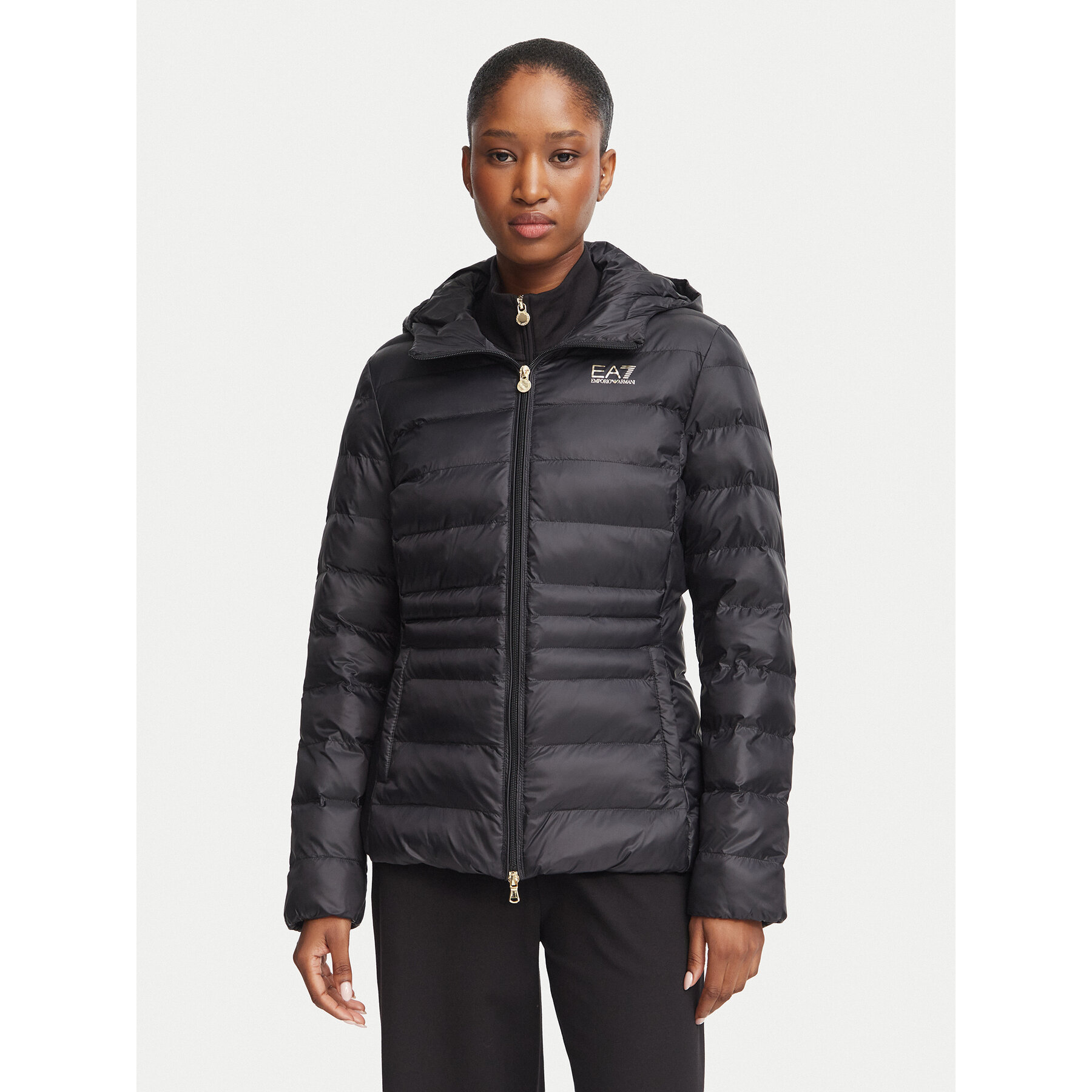 EA7 Emporio Armani Winterjacke 7W000684 AF12475 UC001 Schwarz Slim Fit