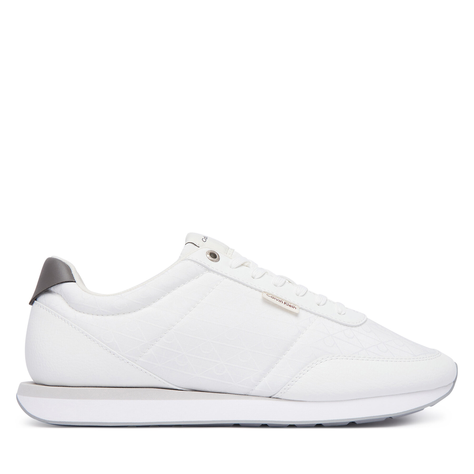 Tenisice Calvin Klein Retro Runner T Lth Aop Ny HM0HM02213 Bijela
