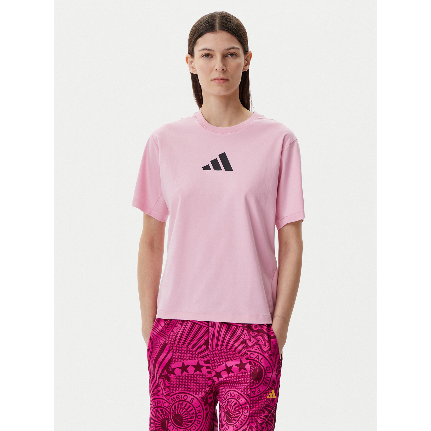 adidas T-Shirt Z.N.E. JC5401 Ροζ Regular Fit