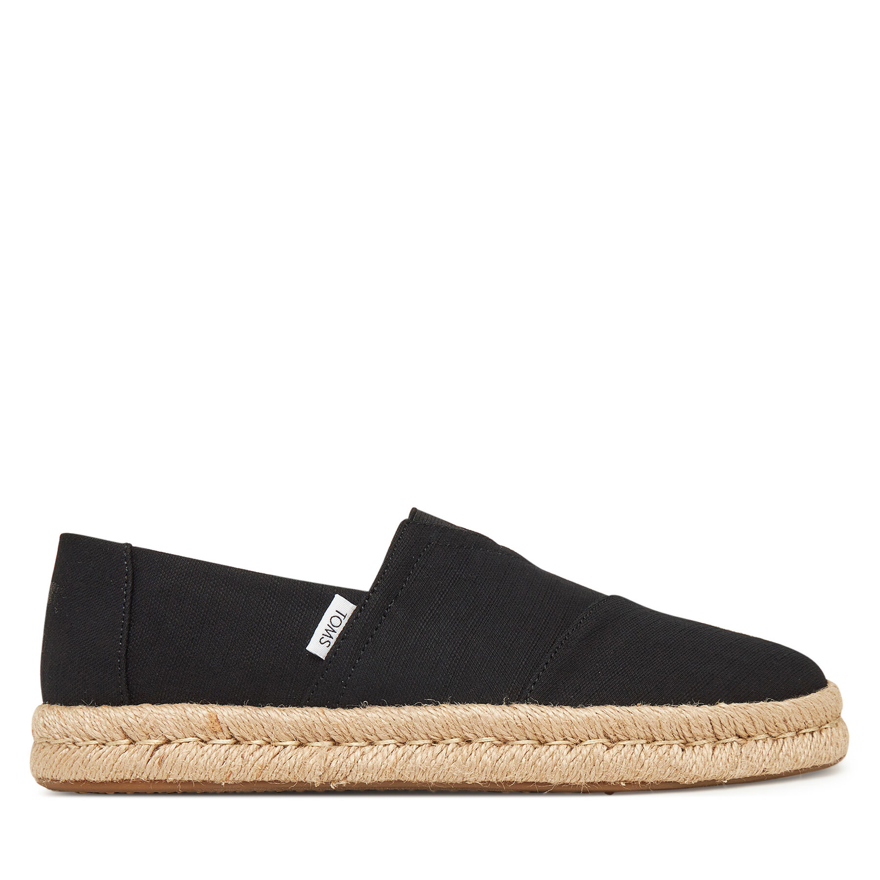 Férfi Espadrilles Toms, Méret: 39, Fekete, Alp Rope 2.0 10019866