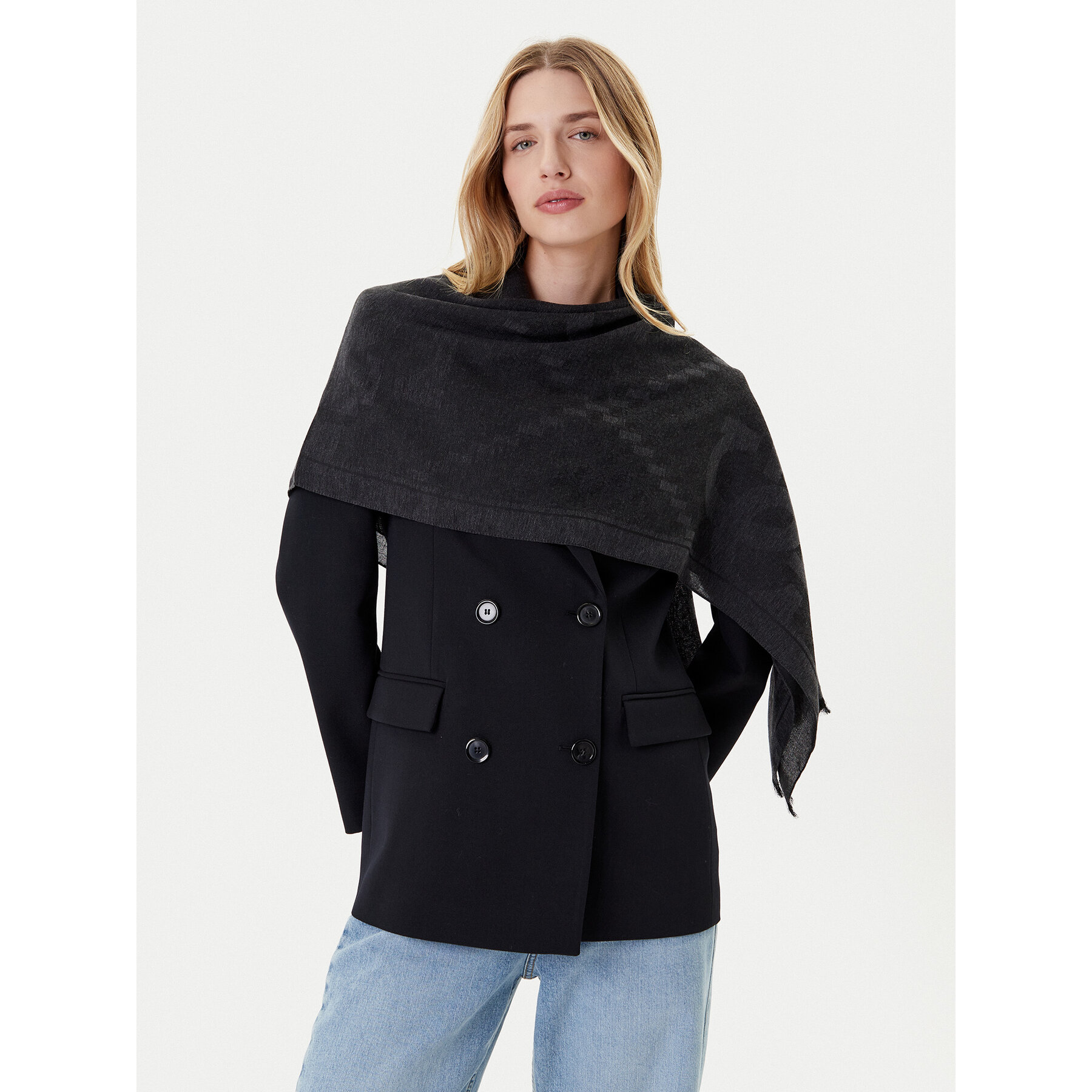 Fular Guess AM9567 POL03 Negru