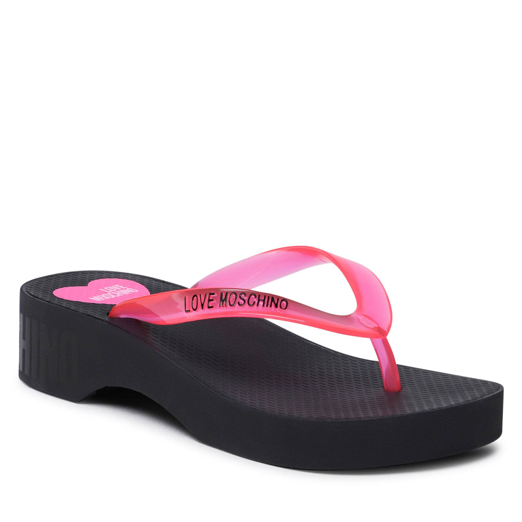 Flip flop LOVE MOSCHINO JA28064G0GI31604 Fluo Fuxia epantofi-Femei-Șlapi imagine super redus 2022