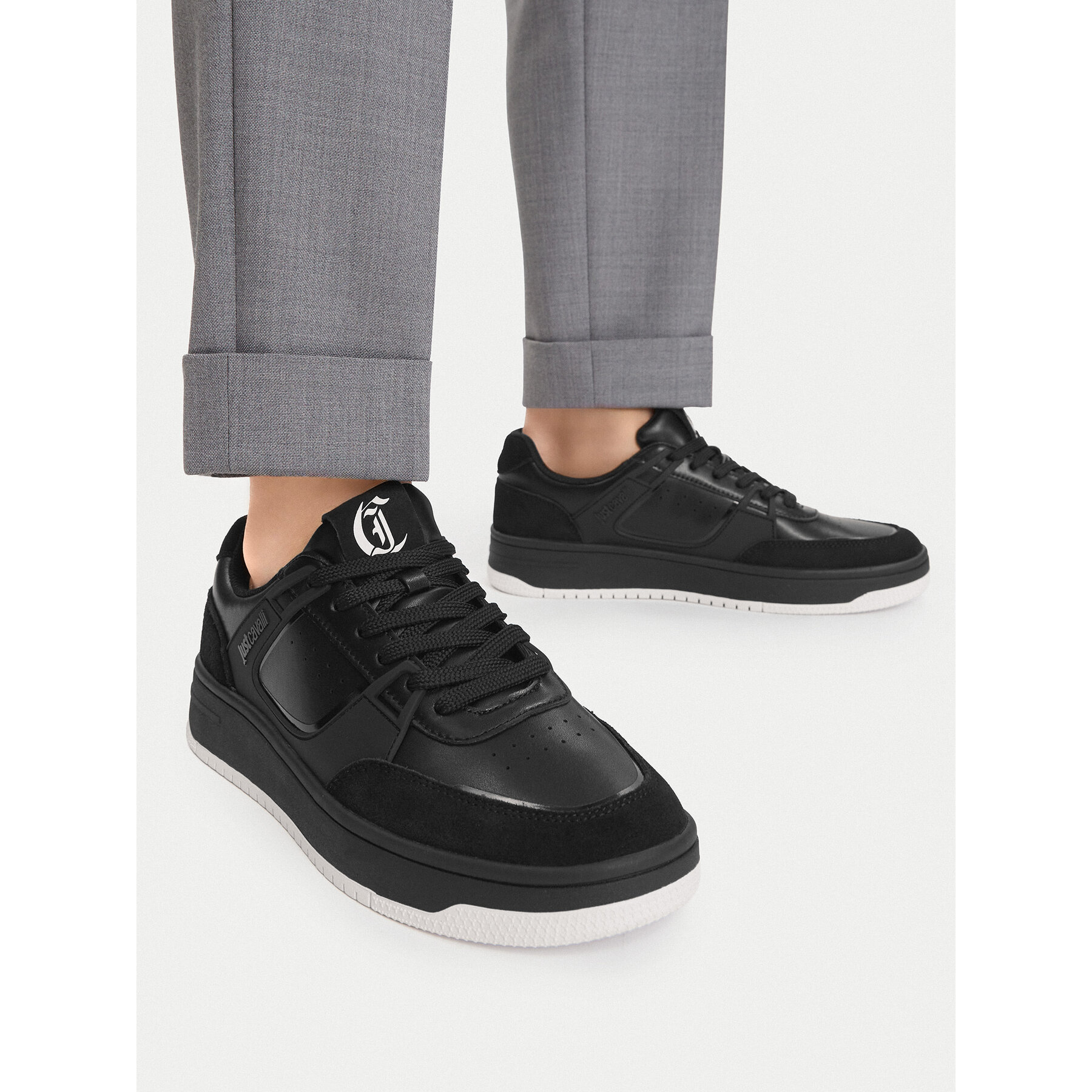 Sneakers Just Cavalli 80QA3SM2 ZPC24 Negru