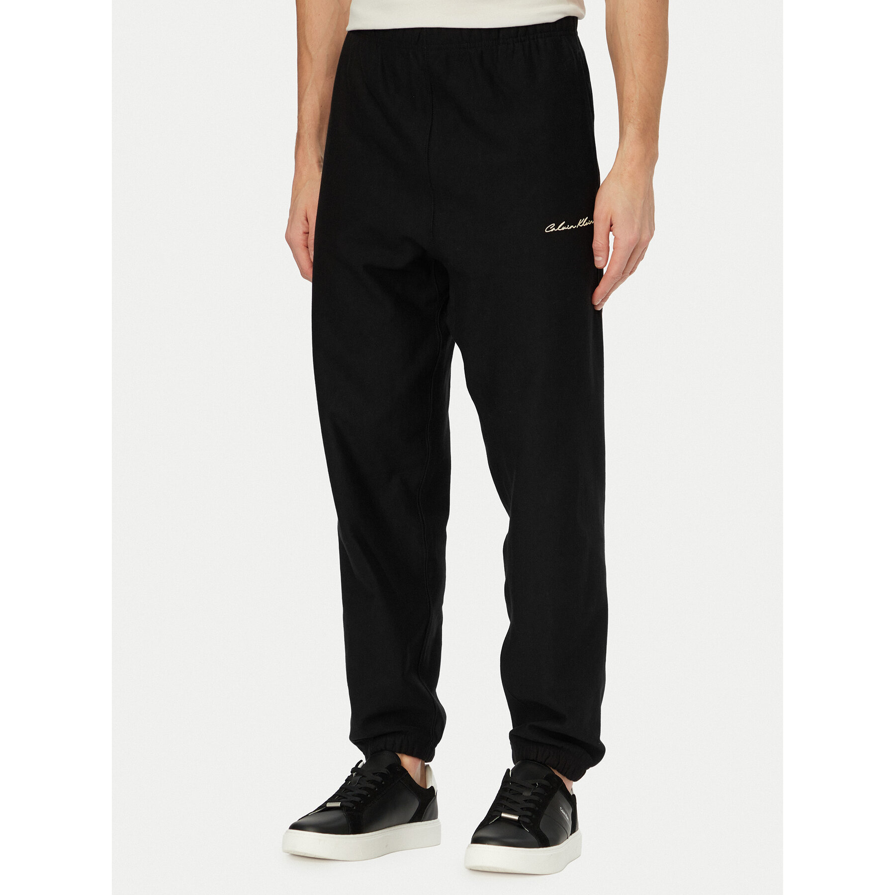 Calvin Klein Jeans Jogginghose LV04RF249G Schwarz Regular Fit