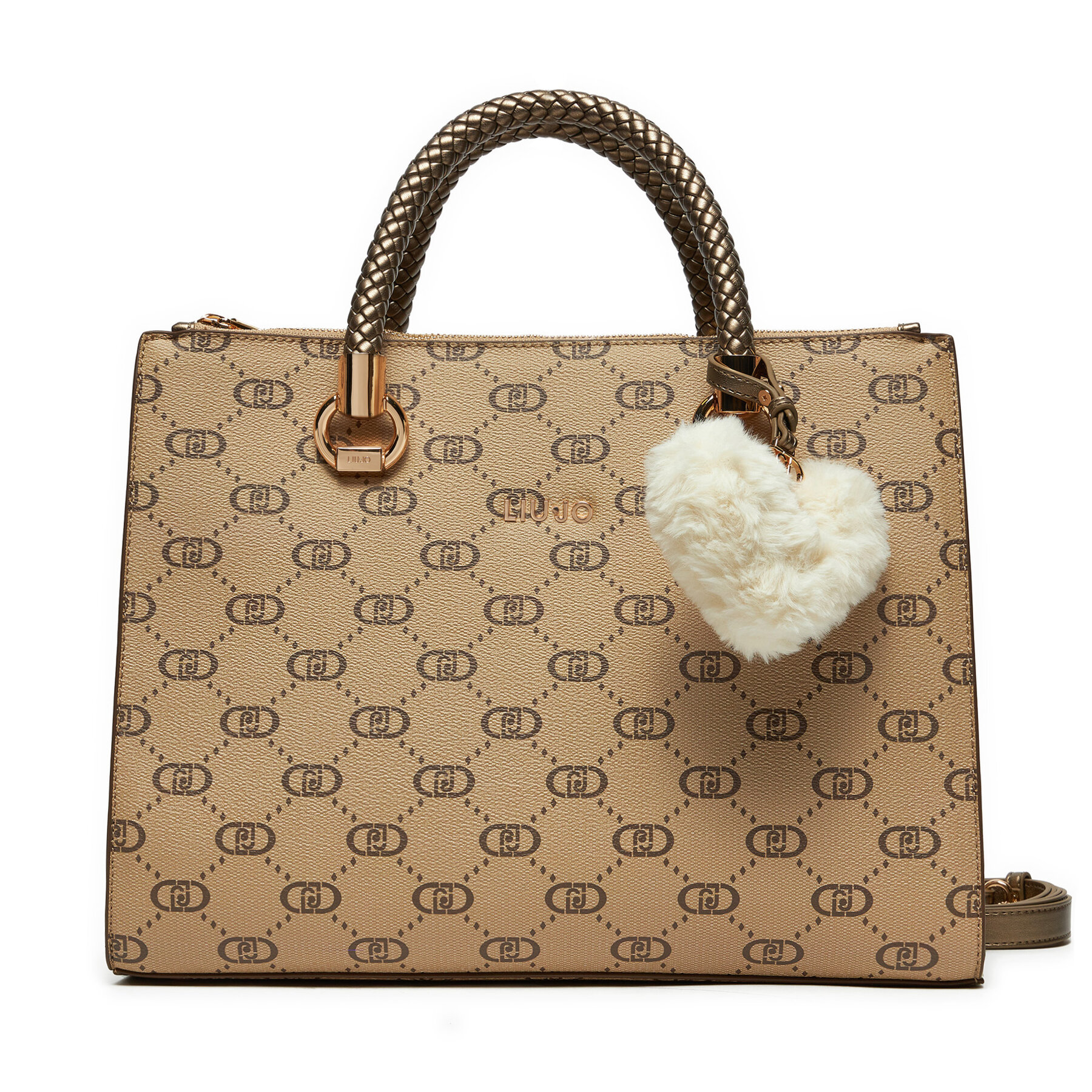 Bolso Liu Jo Ecs M Satchel Dou AF4008 E0668 Beis