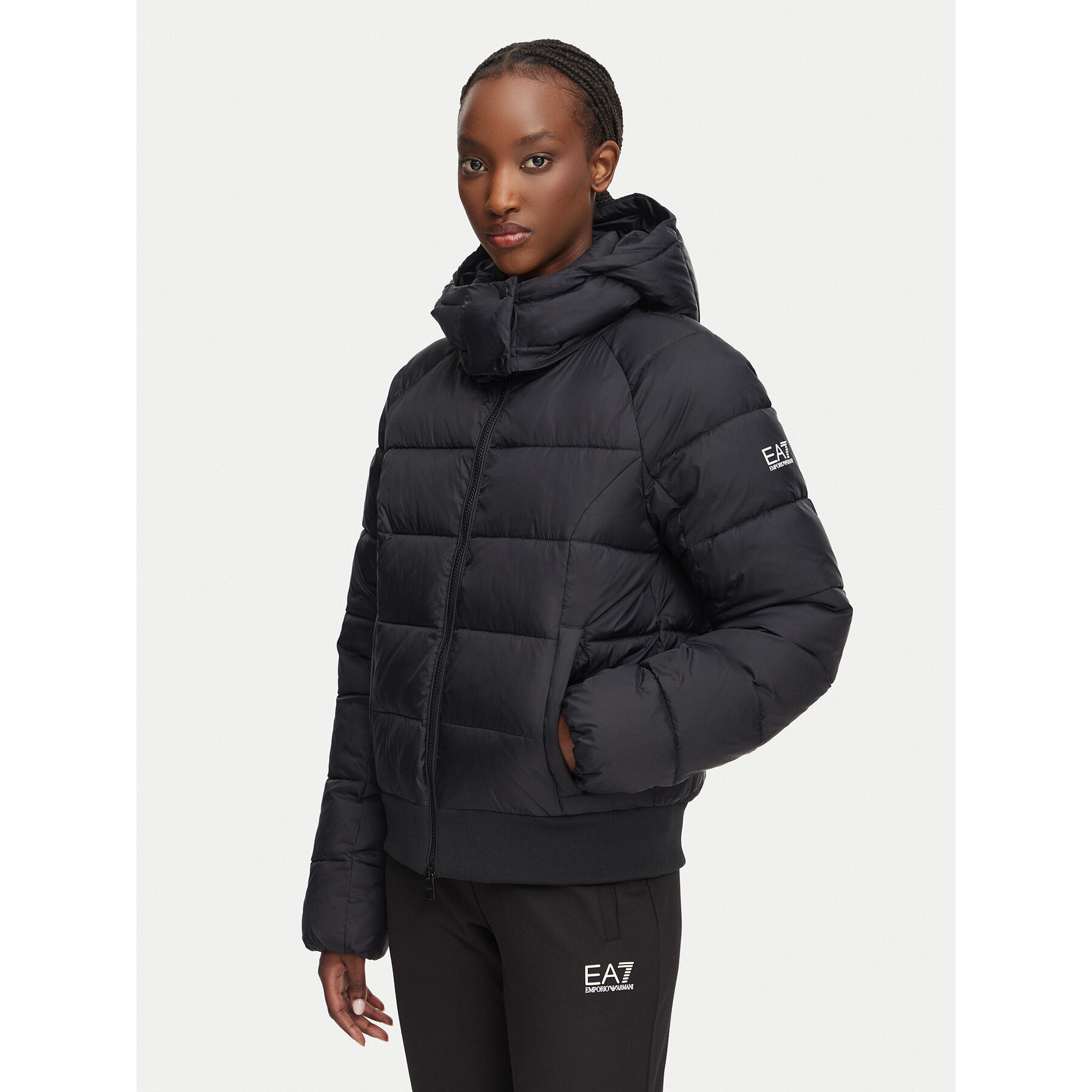 EA7 Emporio Armani Winterjacke 7W001496 AF26297 UC001 Schwarz Regular Fit