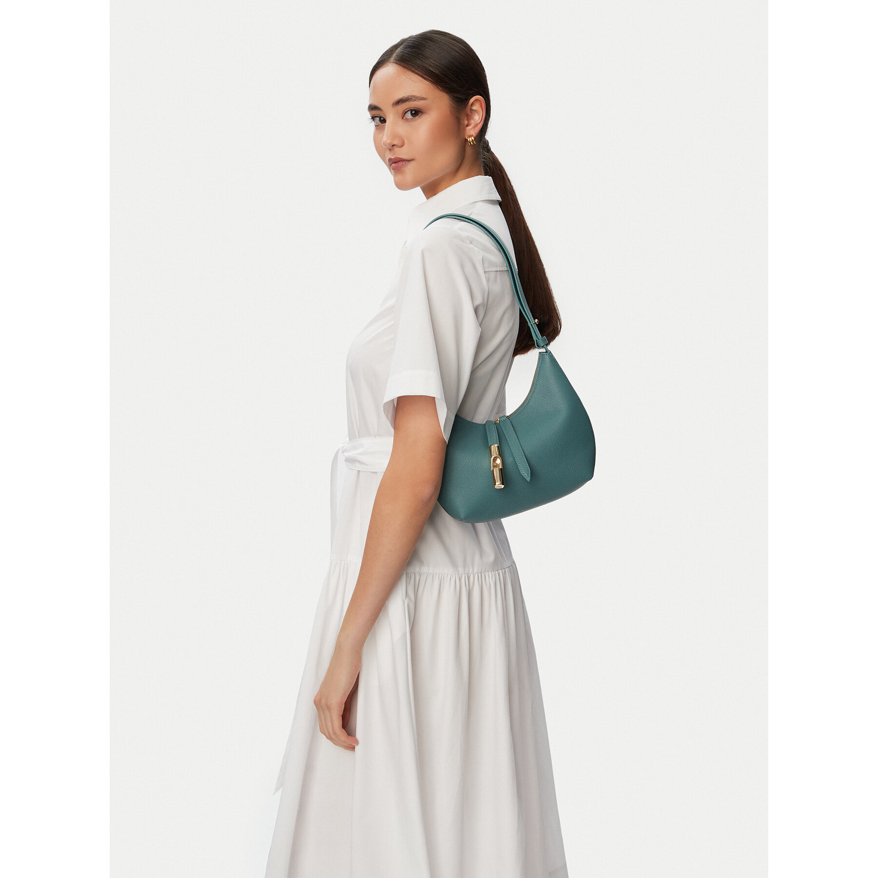 Torbica Furla Goccia S WB01500 BX3353 CN 4899S Tirkizna