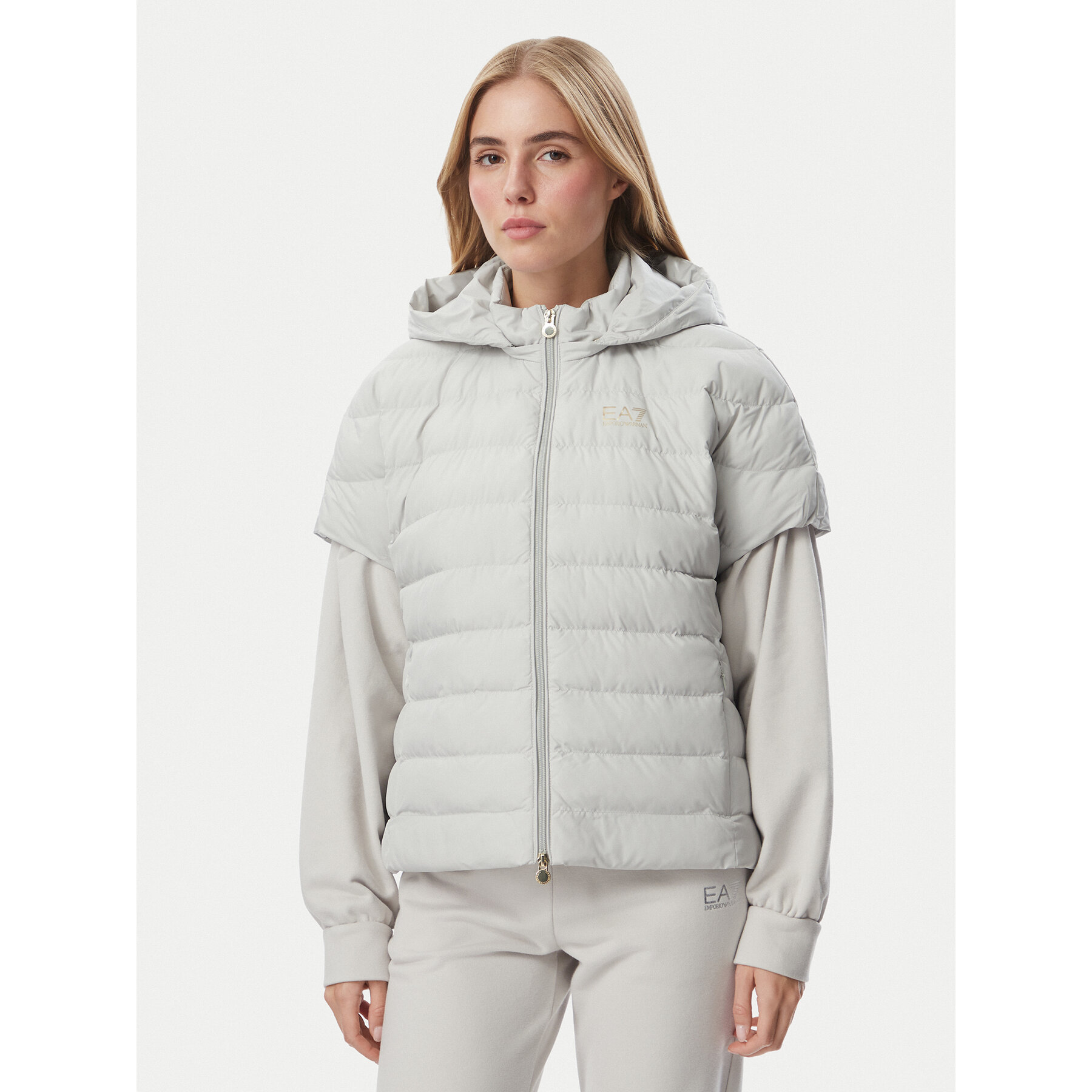 EA7 Emporio Armani Bodywarmer 7W000477 AF12476 U9001 Hellblau Regular Fit