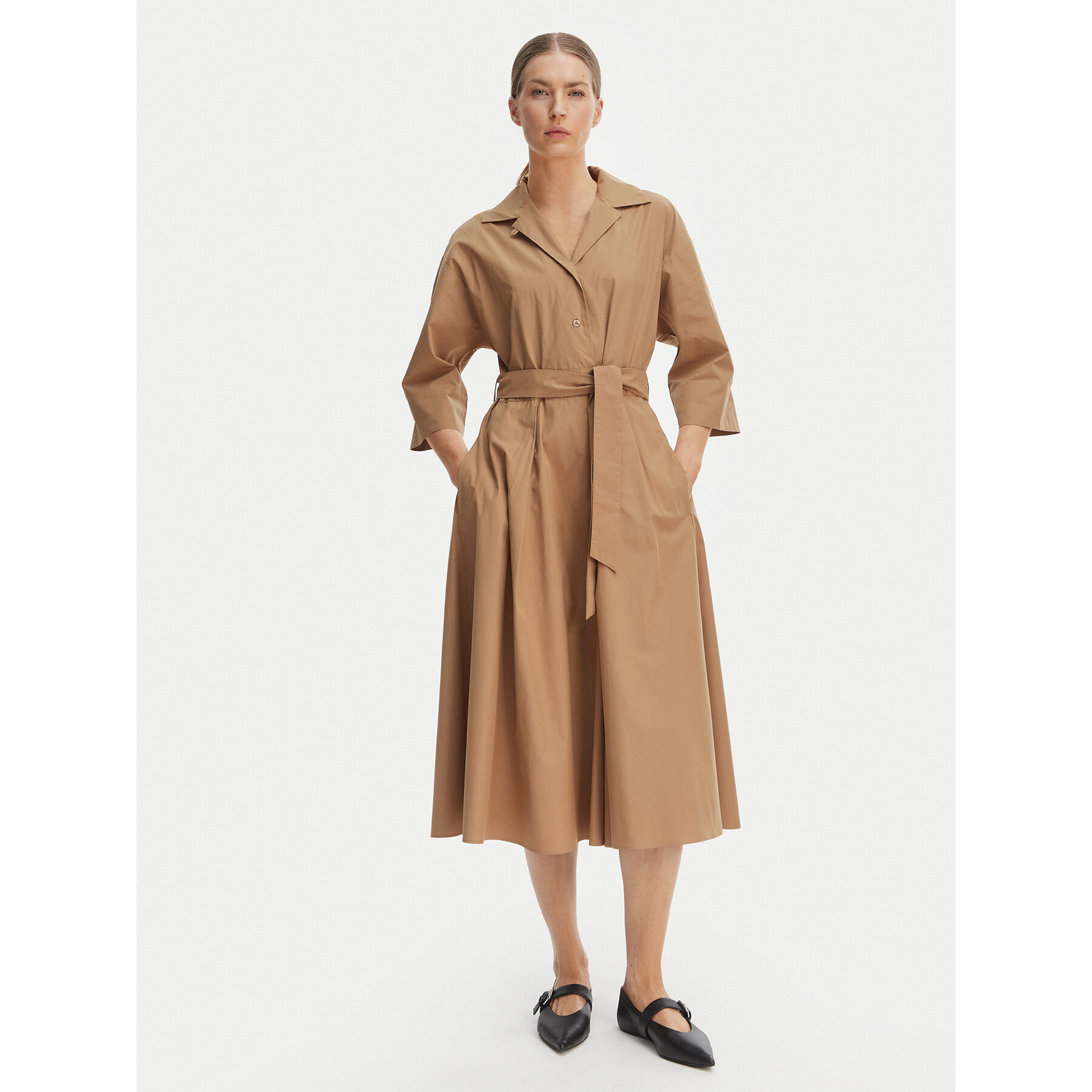 Weekend Max Mara Hemdkleid Padana 2615221062 Braun Regular Fit