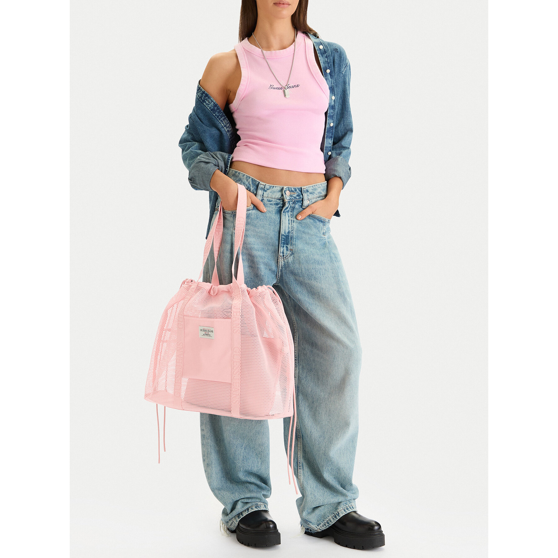 Kabelka Guess Jeans WBEO-GUESS-M-003-09 Ružová
