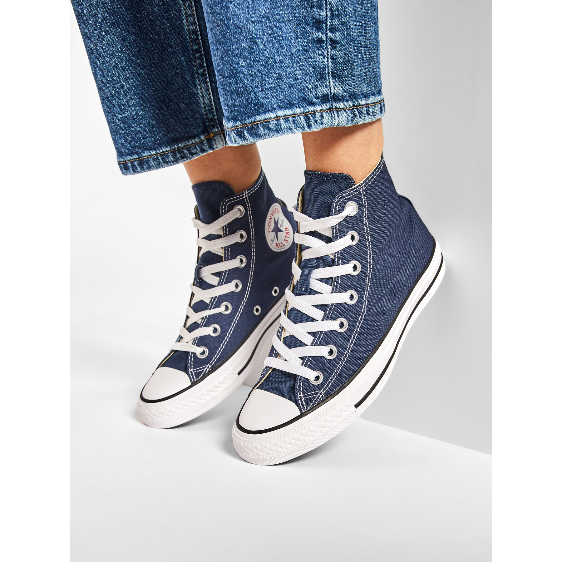 Modne superge Converse Chuck Taylor All Star Hi M9622 Mornarsko modra