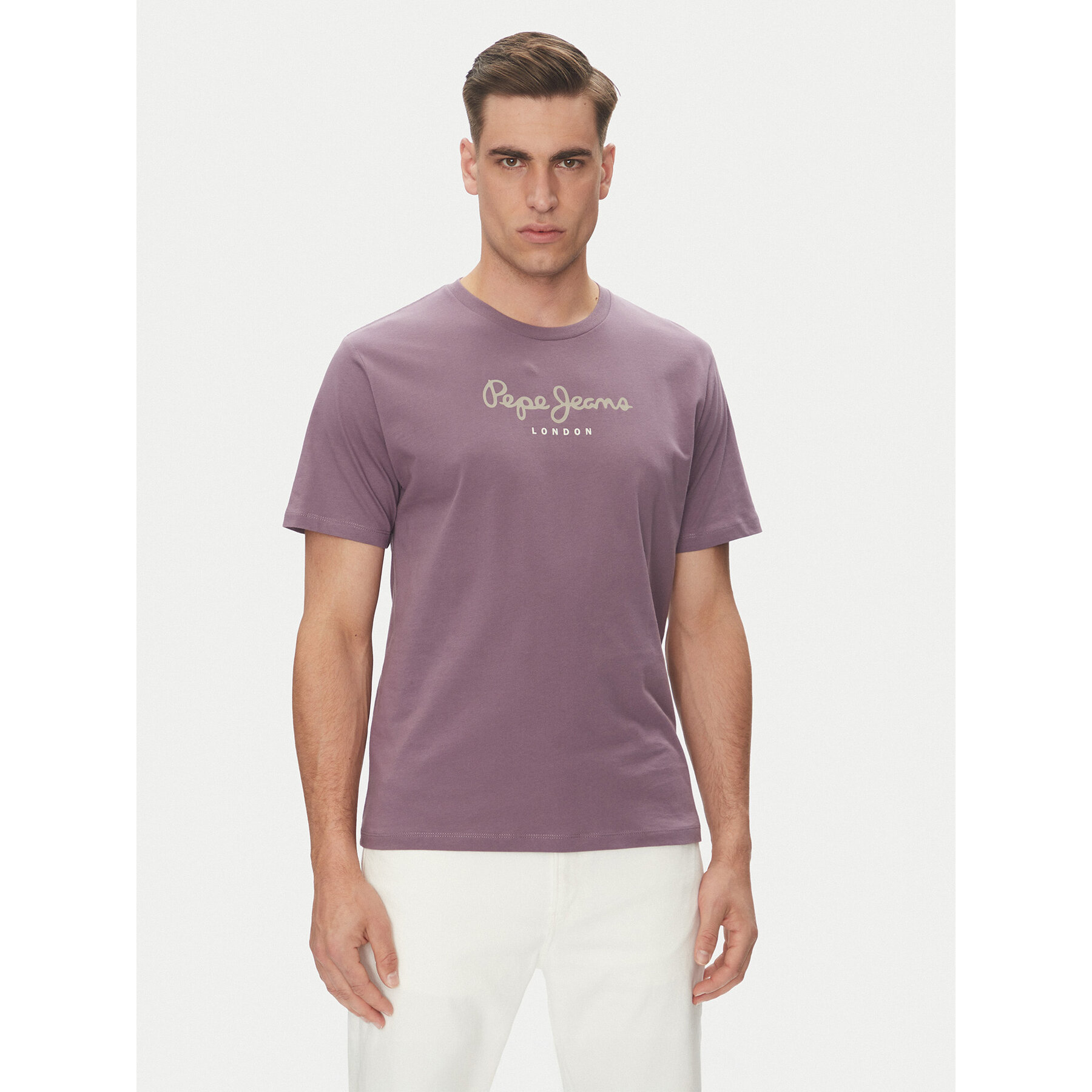 Pepe Jeans T-shirt Eggo N PM508208 Viola Regular Fit