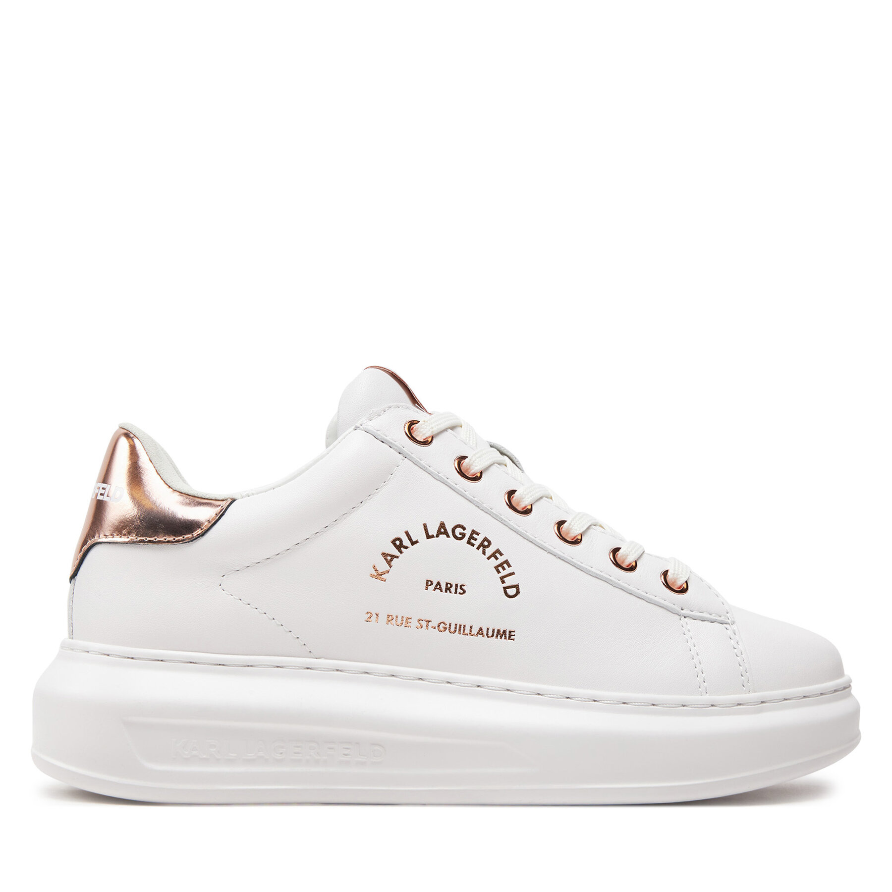 Sneakersy KARL LAGERFELD KL62538K Biela