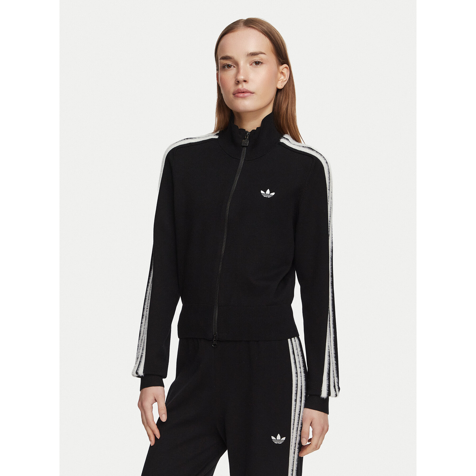adidas Strickjacke Firebird KS7366 Schwarz Slim Fit