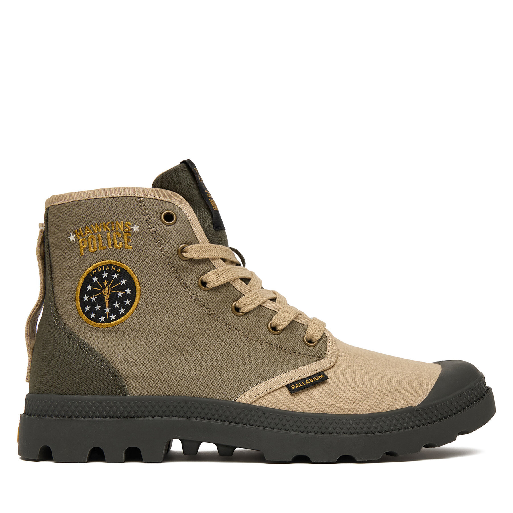Trapper stila apavi Palladium Pampa Hawkins Police 04624-308-M Zaļš